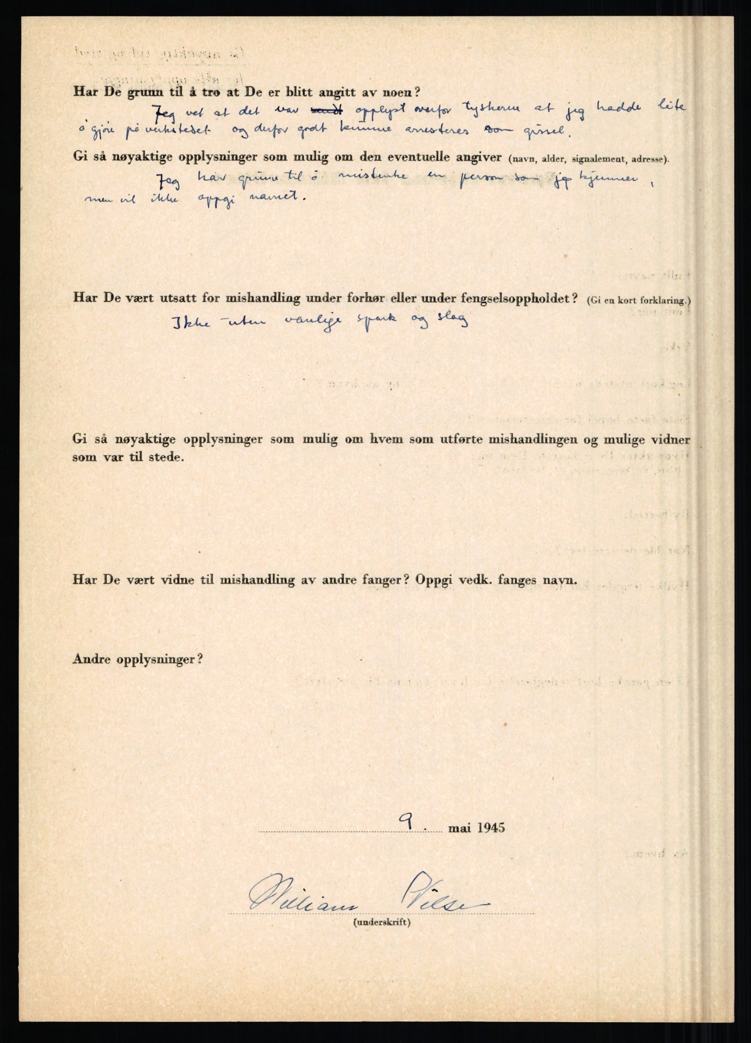 Rikspolitisjefen, AV/RA-S-1560/L/L0012: Mogensen, Øivind - Noraas, Lars, 1940-1945, p. 819