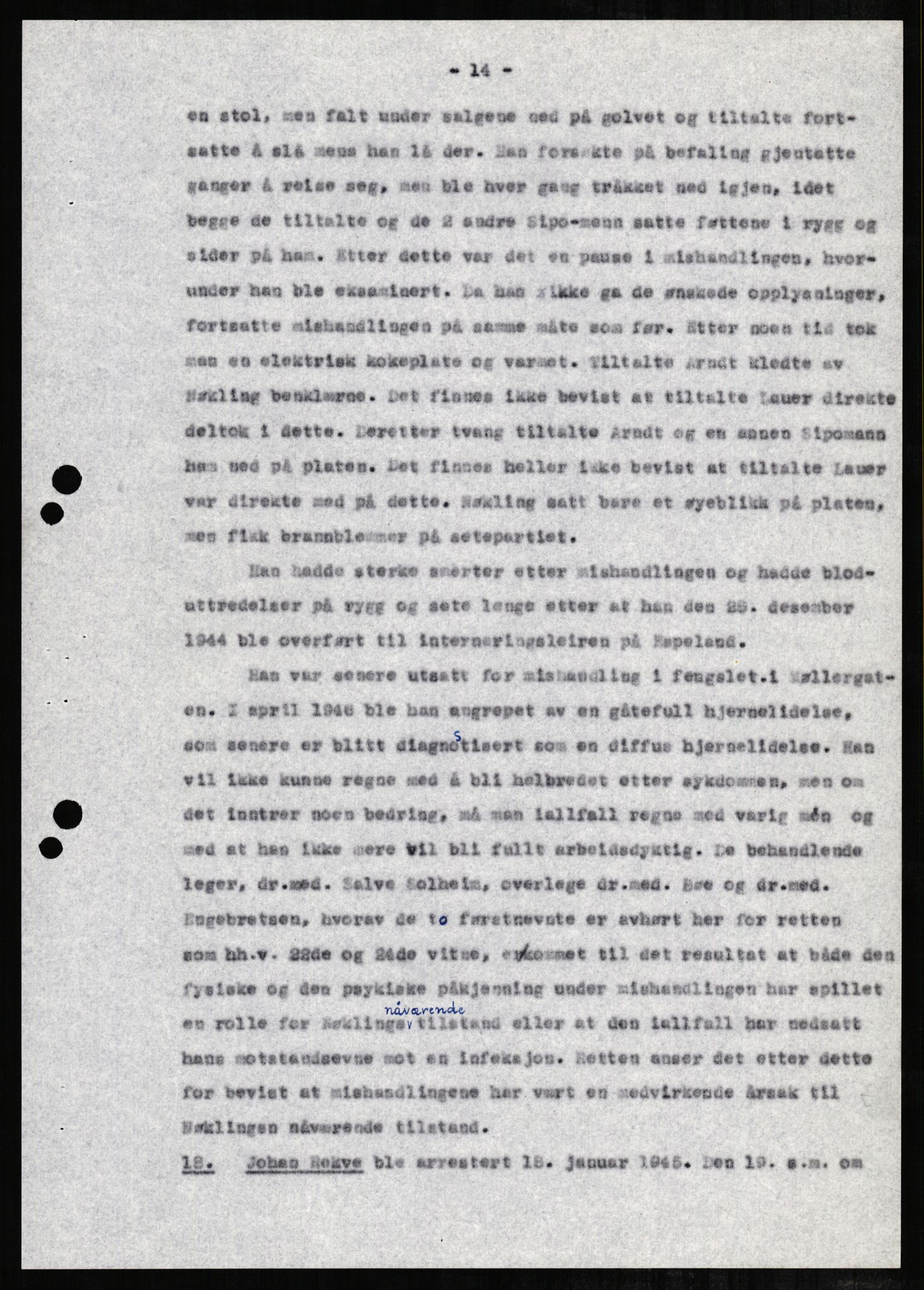 Forsvaret, Forsvarets overkommando II, AV/RA-RAFA-3915/D/Db/L0001: CI Questionaires. Tyske okkupasjonsstyrker i Norge. Tyskere., 1945-1946, p. 323