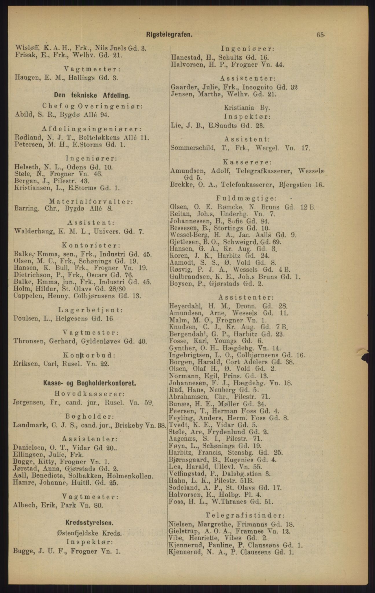Kristiania/Oslo adressebok, PUBL/-, 1902, p. 65