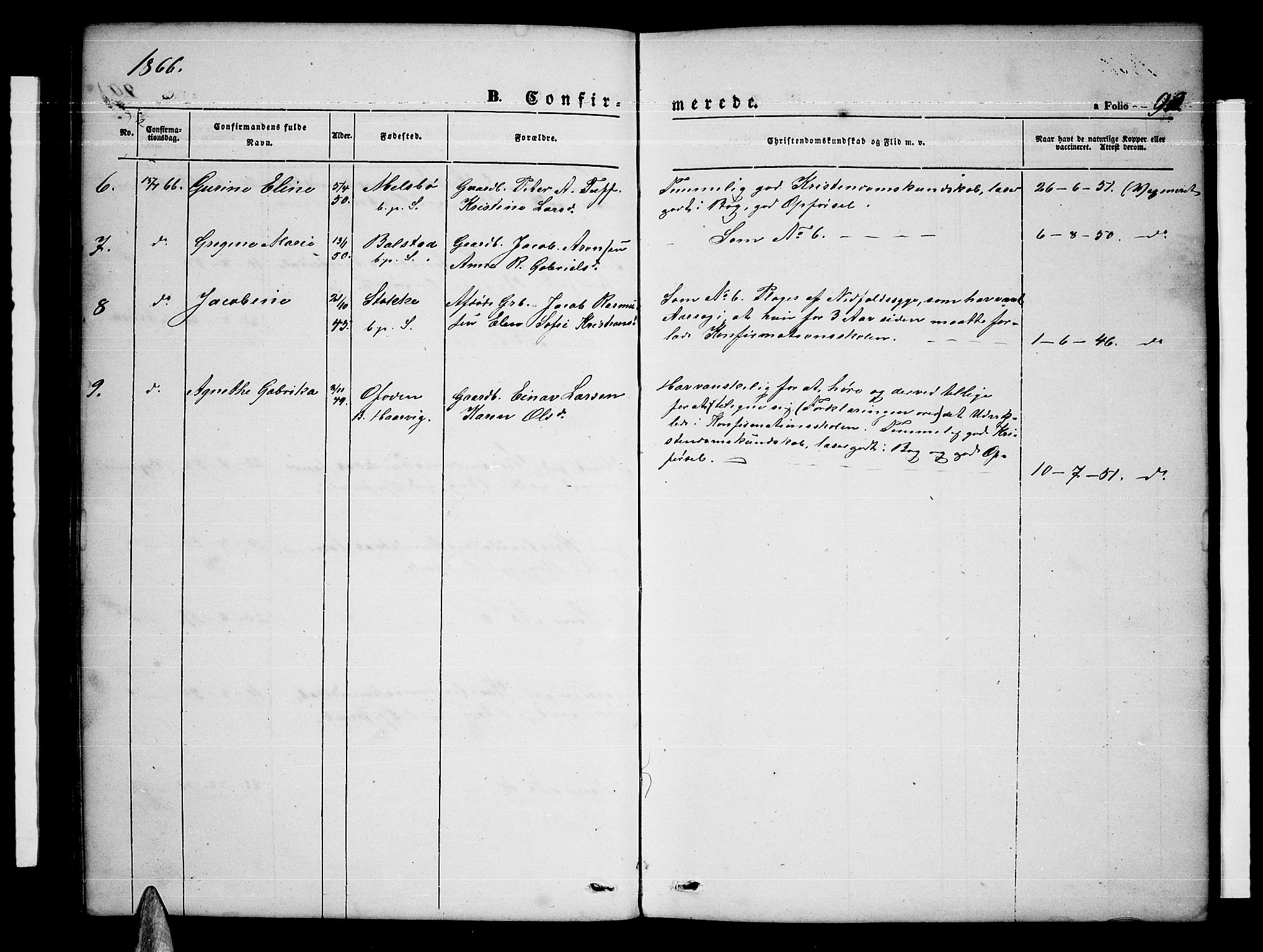 Ministerialprotokoller, klokkerbøker og fødselsregistre - Nordland, AV/SAT-A-1459/865/L0929: Parish register (copy) no. 865C01, 1840-1866, p. 90