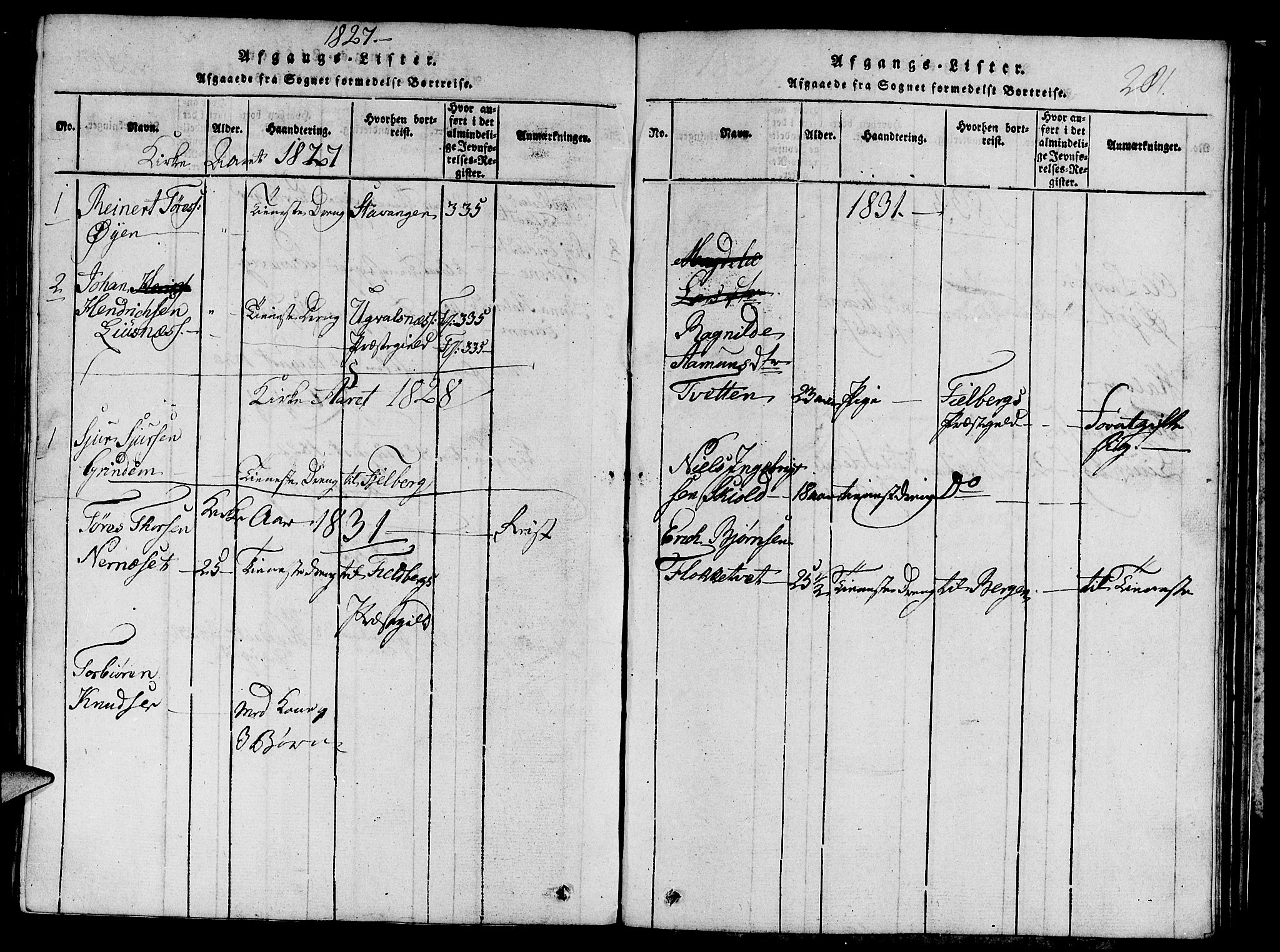 Etne sokneprestembete, SAB/A-75001/H/Hab: Parish register (copy) no. C 1, 1816-1841, p. 281