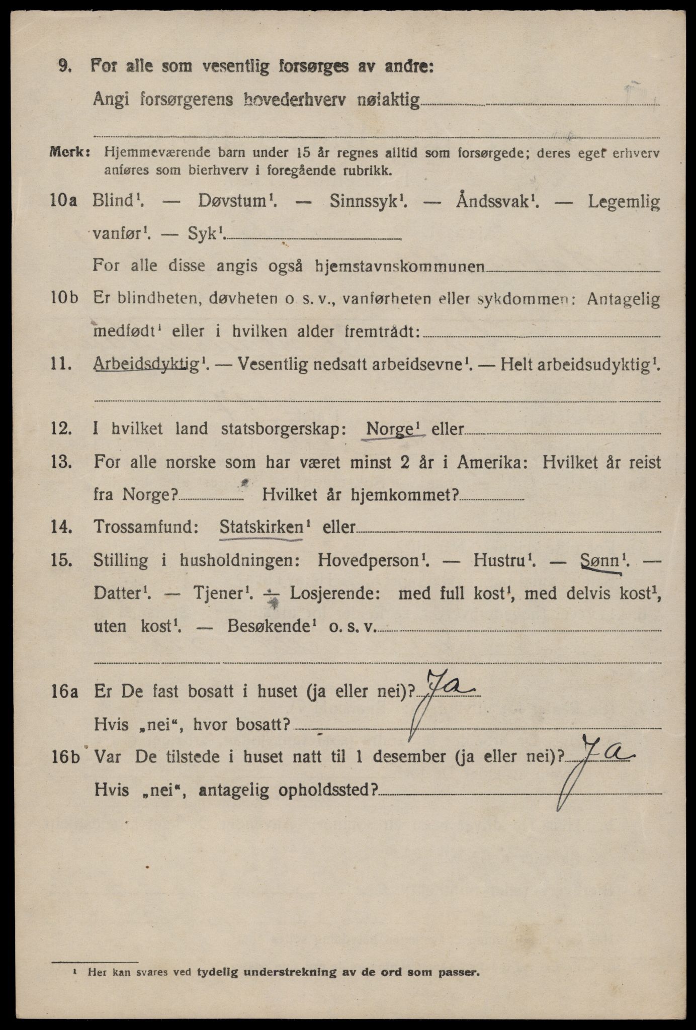 SAST, 1920 census for Nedstrand, 1920, p. 682