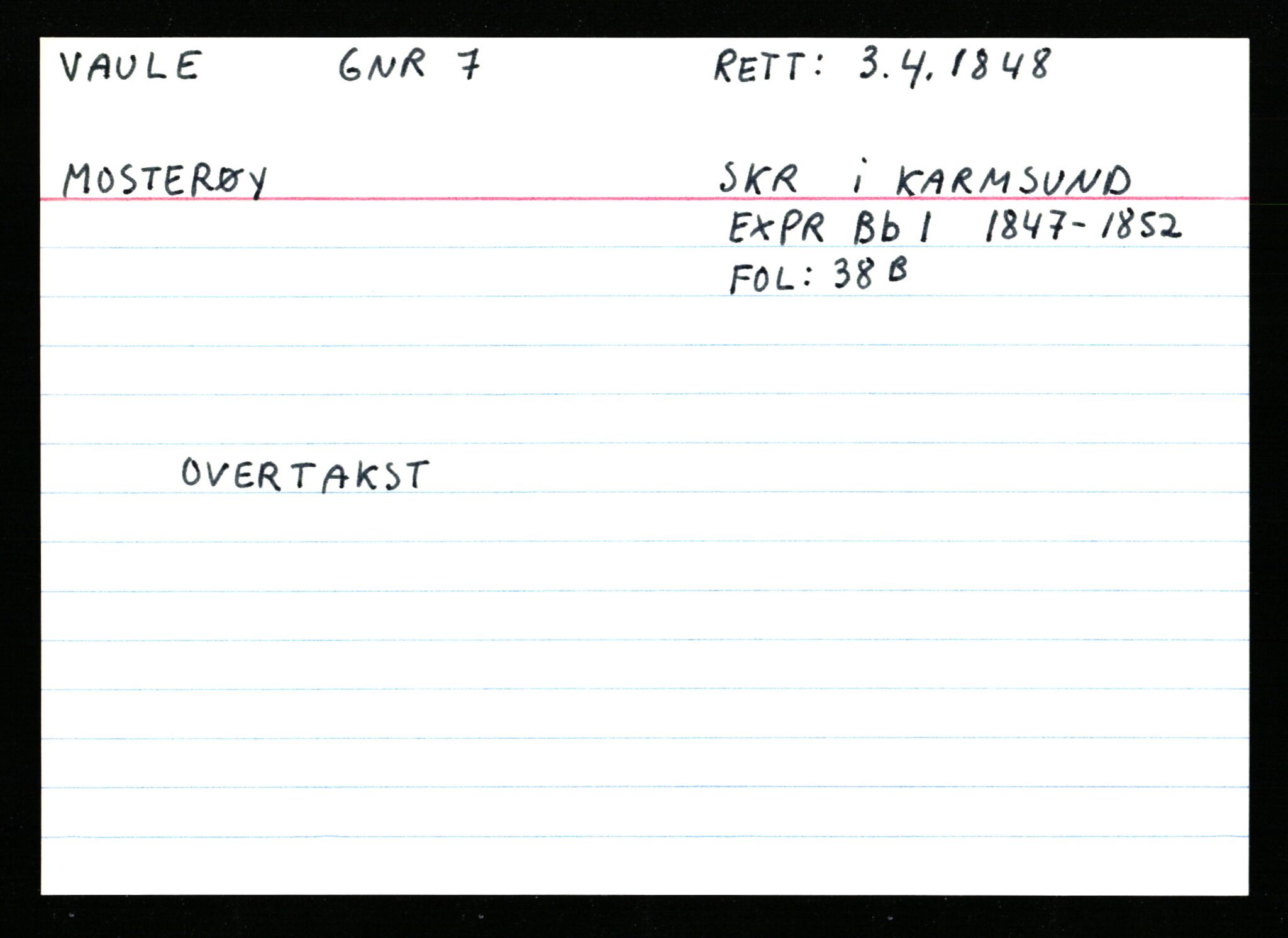 Statsarkivet i Stavanger, AV/SAST-A-101971/03/Y/Ym/L0065: Åstedskort sortert etter gårdsnavn: Vatland - Vervig, 1600-1950, p. 205
