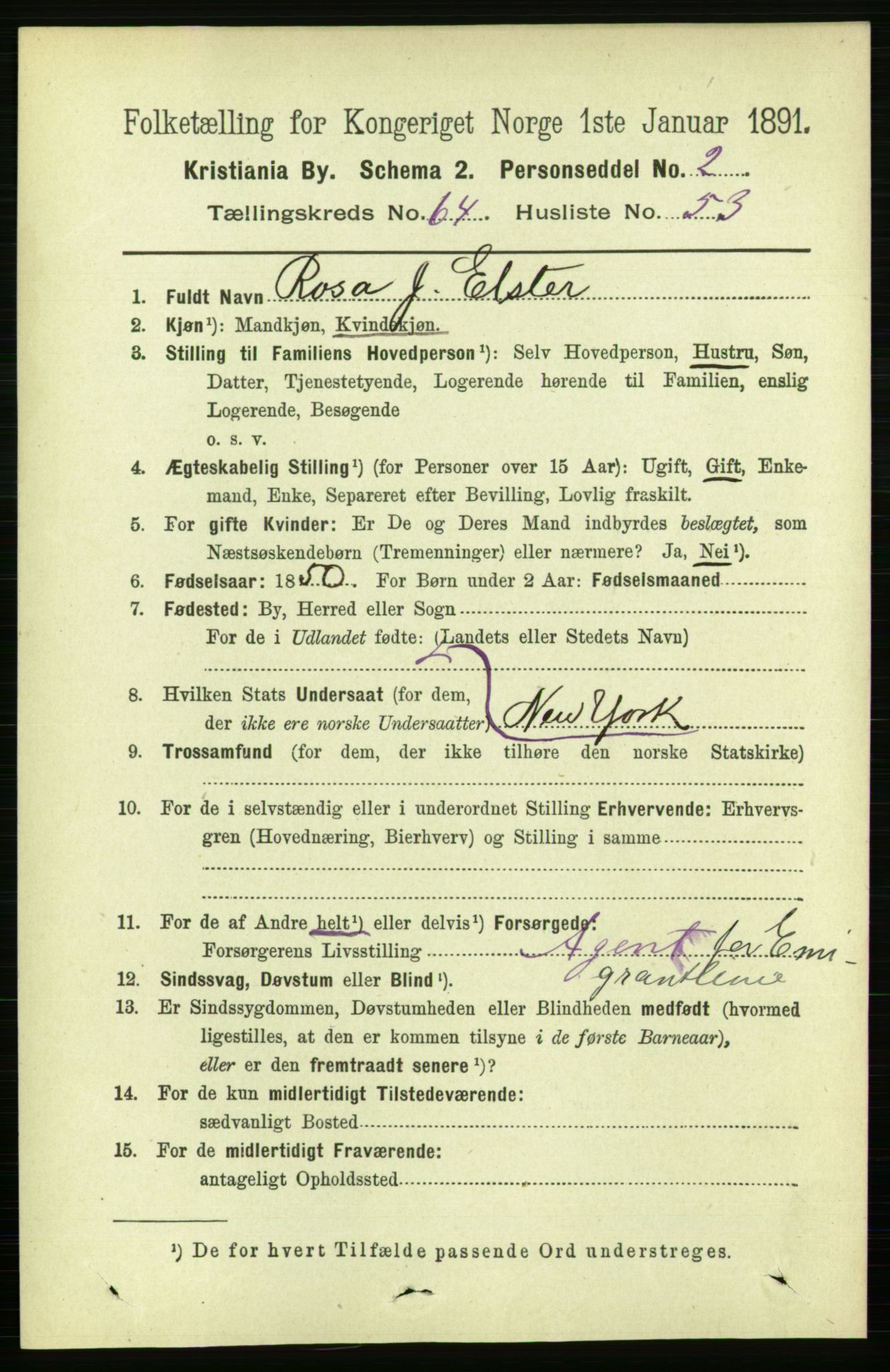 RA, 1891 census for 0301 Kristiania, 1891, p. 34811