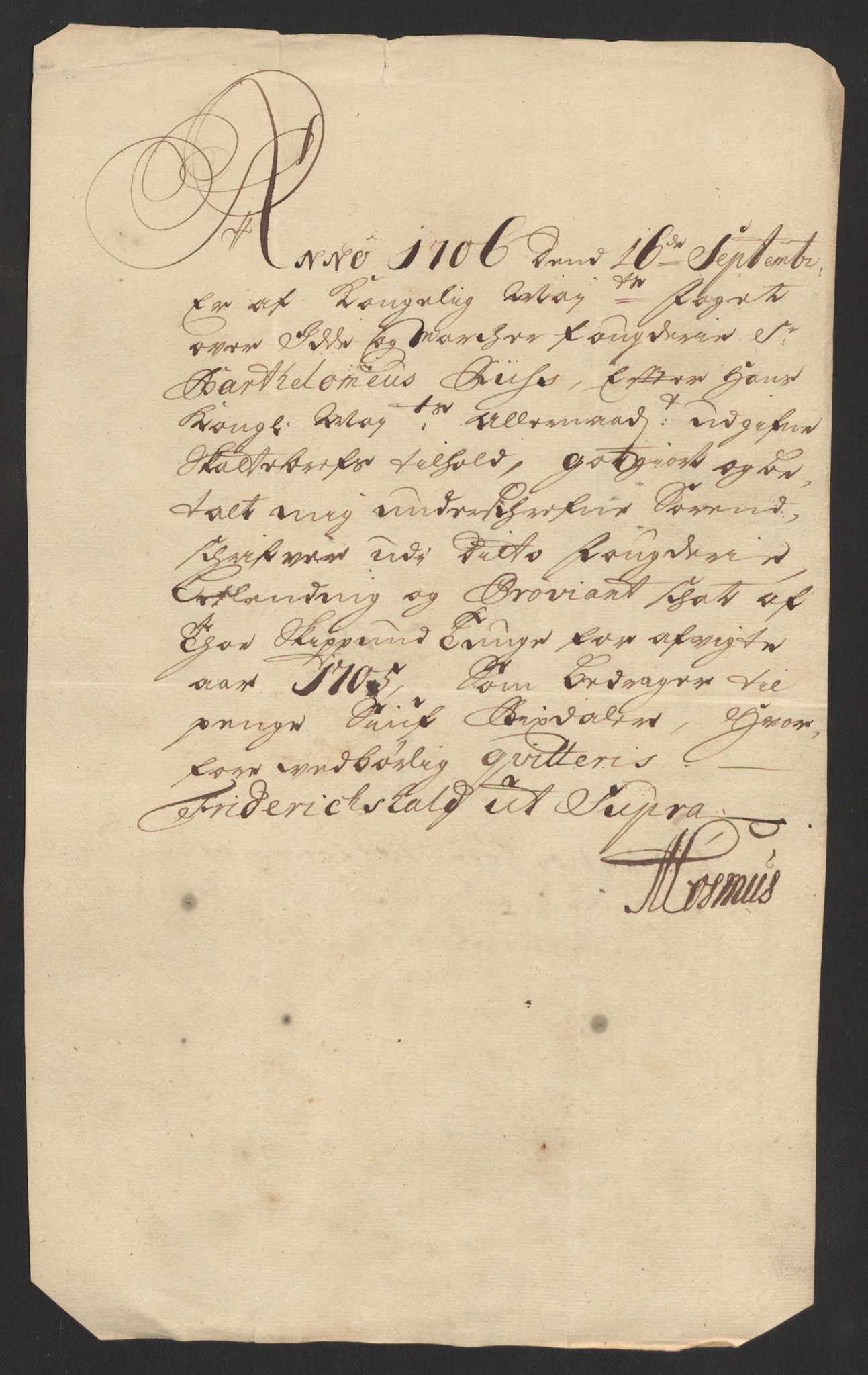 Rentekammeret inntil 1814, Reviderte regnskaper, Fogderegnskap, AV/RA-EA-4092/R01/L0017: Fogderegnskap Idd og Marker, 1704-1706, p. 312