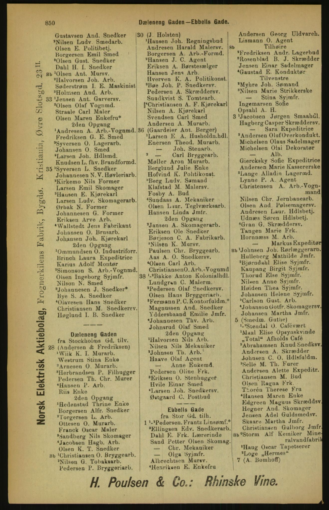 Kristiania/Oslo adressebok, PUBL/-, 1900, p. 850