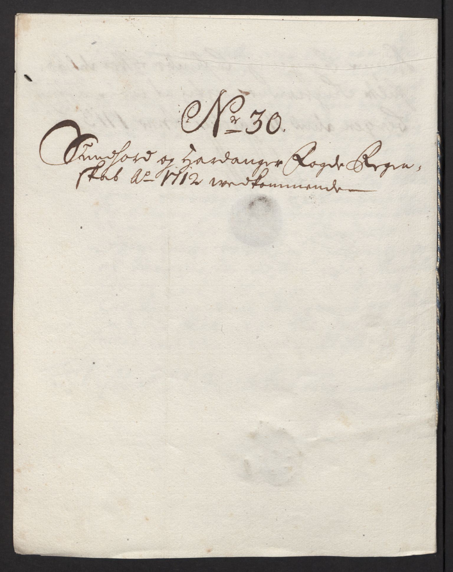 Rentekammeret inntil 1814, Reviderte regnskaper, Fogderegnskap, AV/RA-EA-4092/R48/L2988: Fogderegnskap Sunnhordland og Hardanger, 1712, p. 297