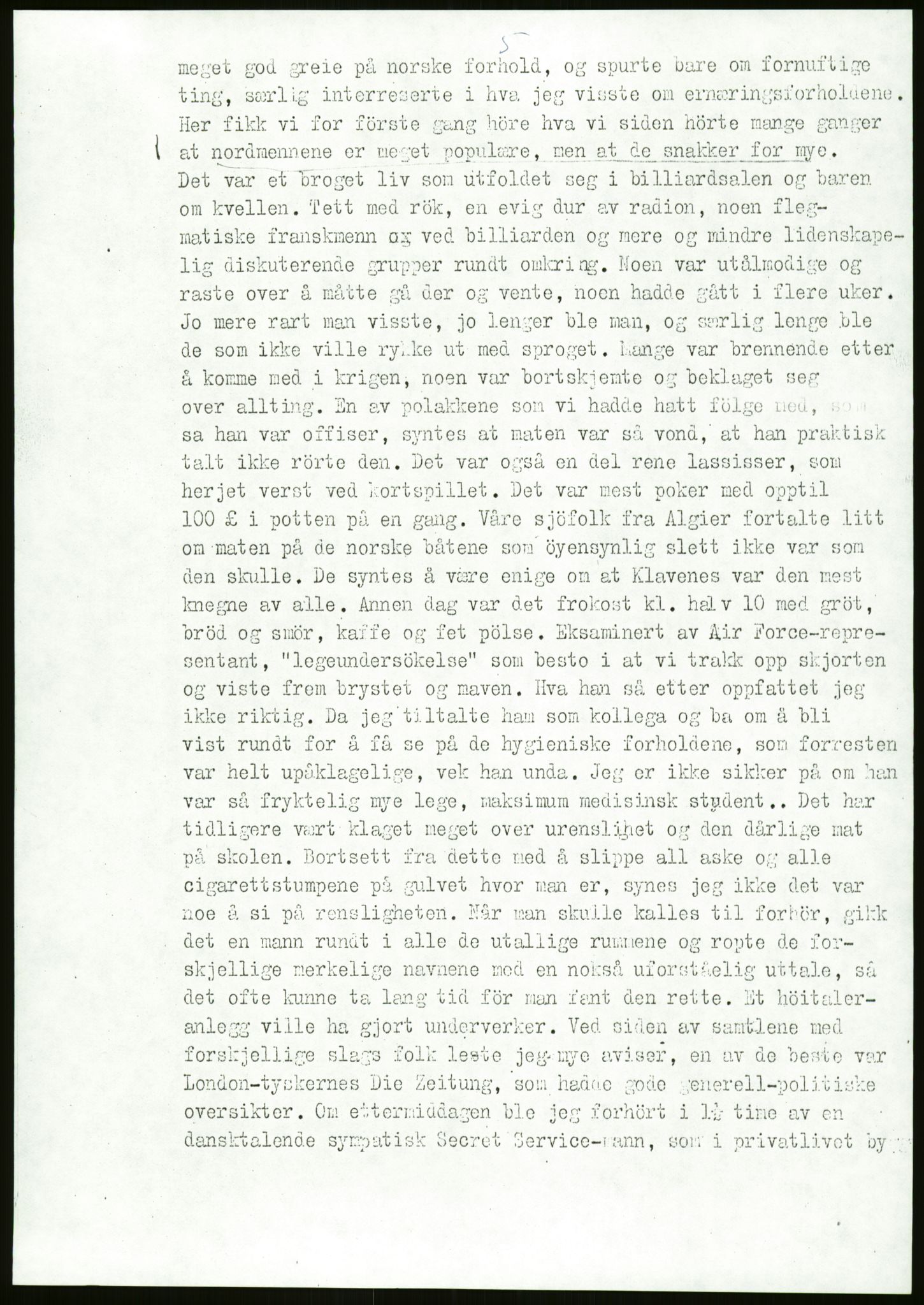 Ustvedt, Hans Jacob / Ustvedt familien, AV/RA-PA-1248/H/L0047/0002: Dagbøker / Londondagboken, 1943, p. 5