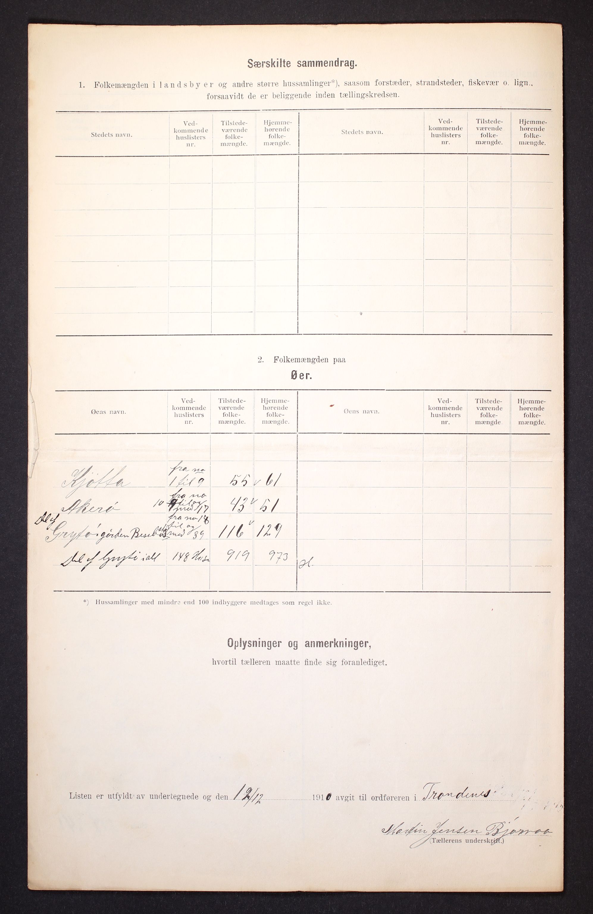 RA, 1910 census for Trondenes, 1910, p. 82