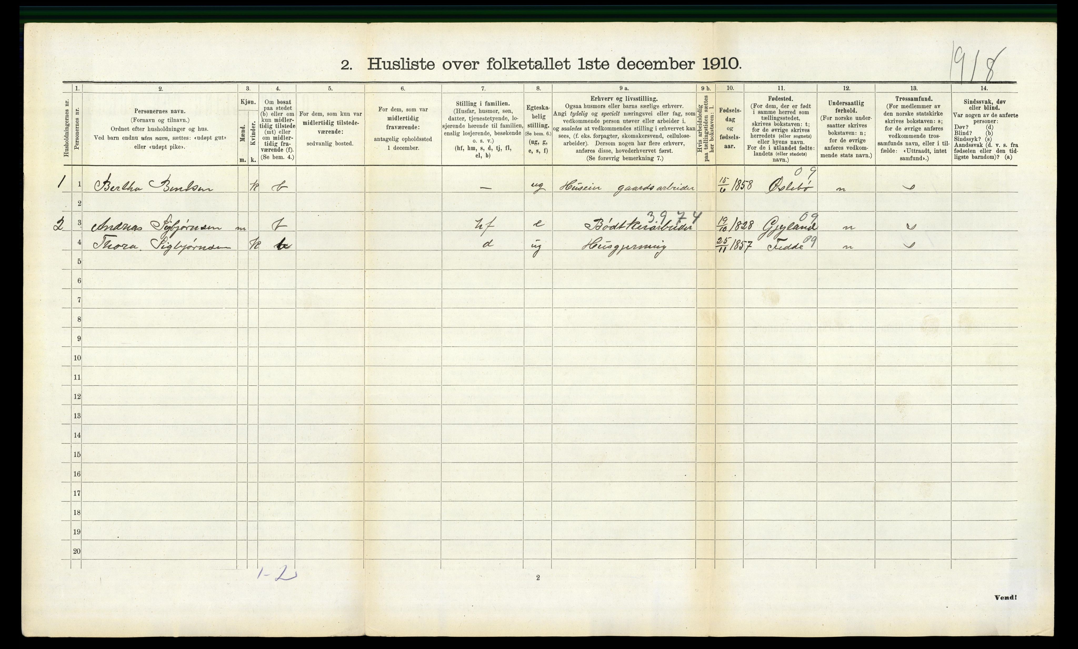 RA, 1910 census for Halse og Harkmark, 1910, p. 1329