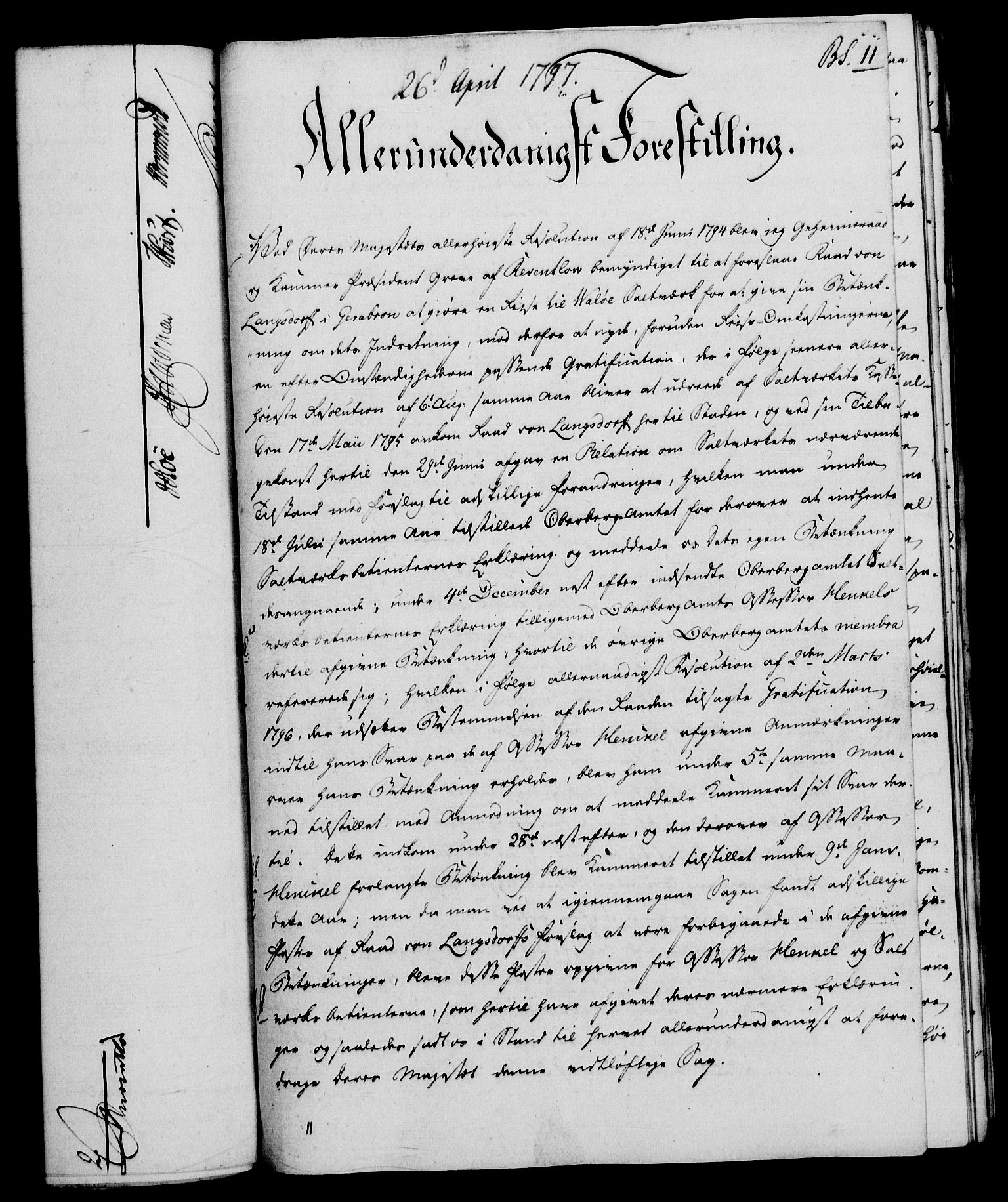 Rentekammeret, Renteskriverkontorene, AV/RA-EA-3115/M/Mf/Mfb/L0003: Relasjons- og resolusjonsprotokoll med register (merket RK 54.9), 1796-1798