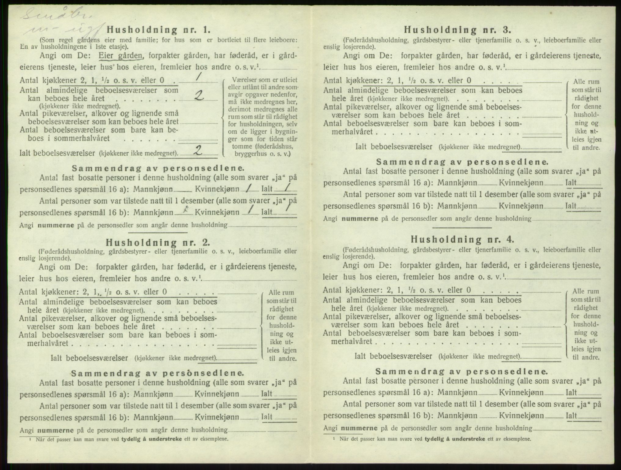 SAB, 1920 census for Sogndal, 1920, p. 218