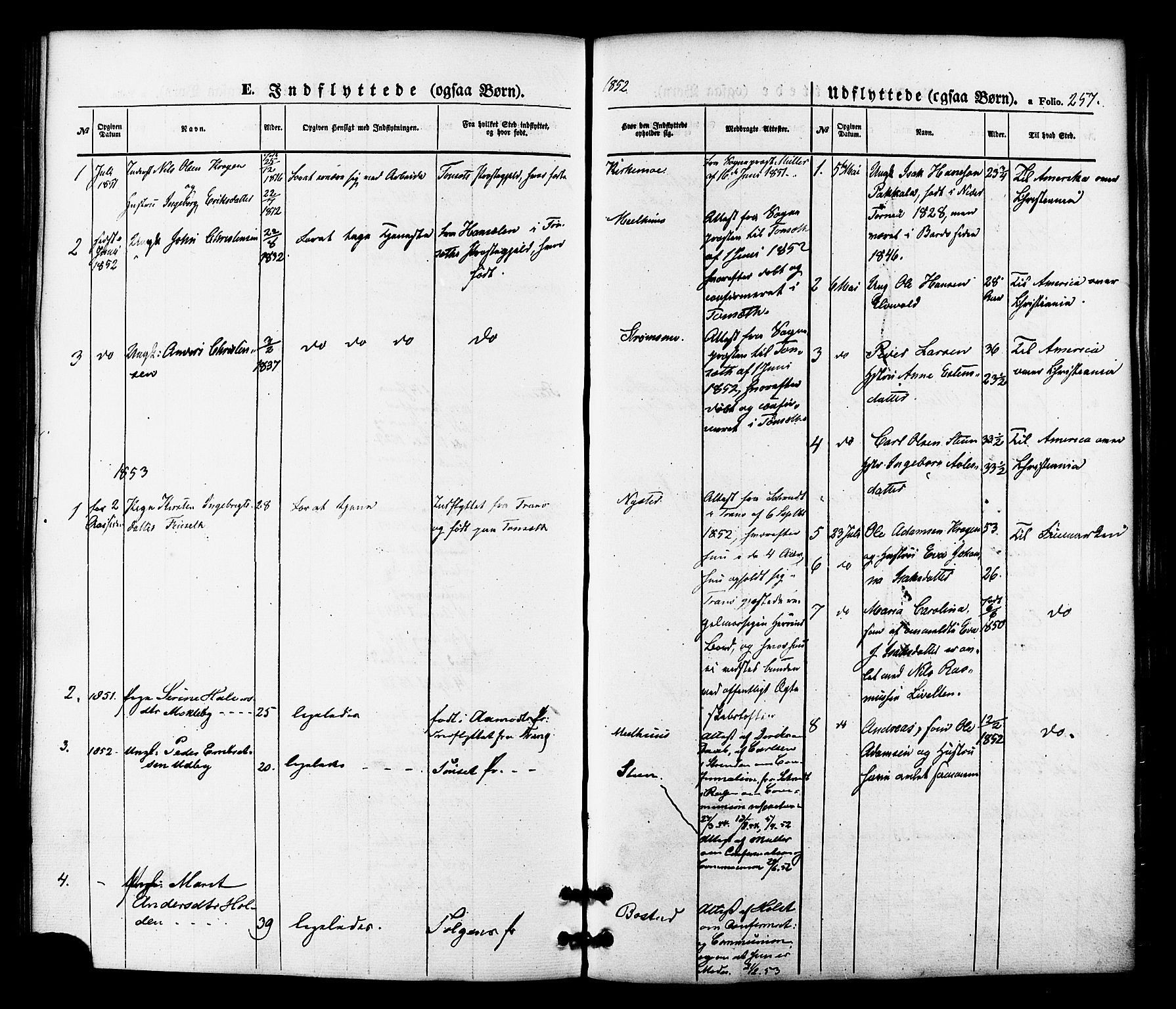 Målselv sokneprestembete, AV/SATØ-S-1311/G/Ga/Gaa/L0008kirke: Parish register (official) no. 8, 1851-1877, p. 257