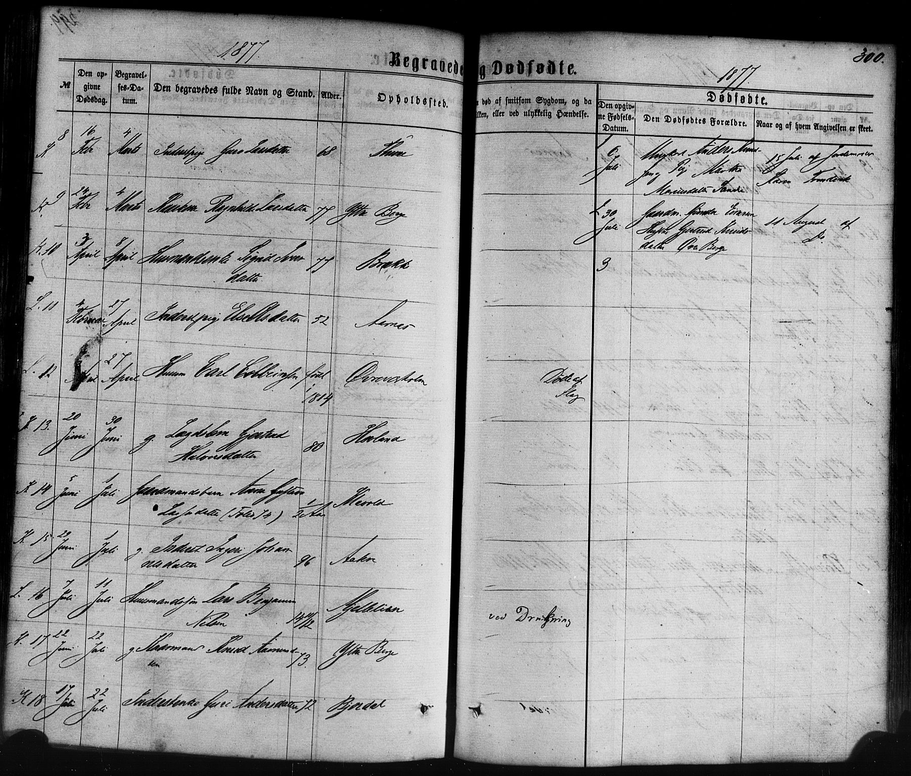 Lavik sokneprestembete, SAB/A-80901: Parish register (official) no. A 4, 1864-1881, p. 300