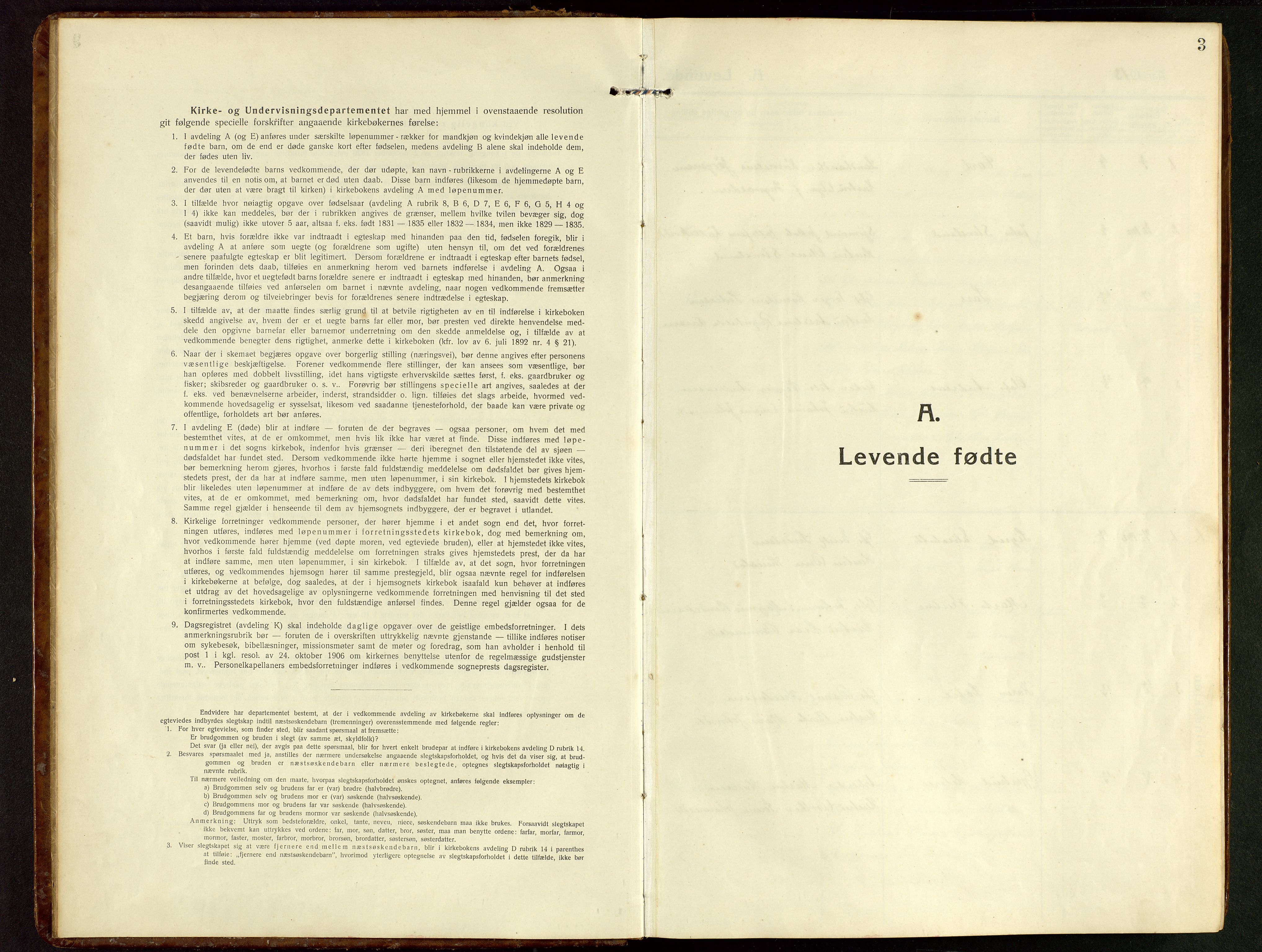 Tysvær sokneprestkontor, SAST/A -101864/H/Ha/Hab/L0011: Parish register (copy) no. B 11, 1913-1946, p. 3