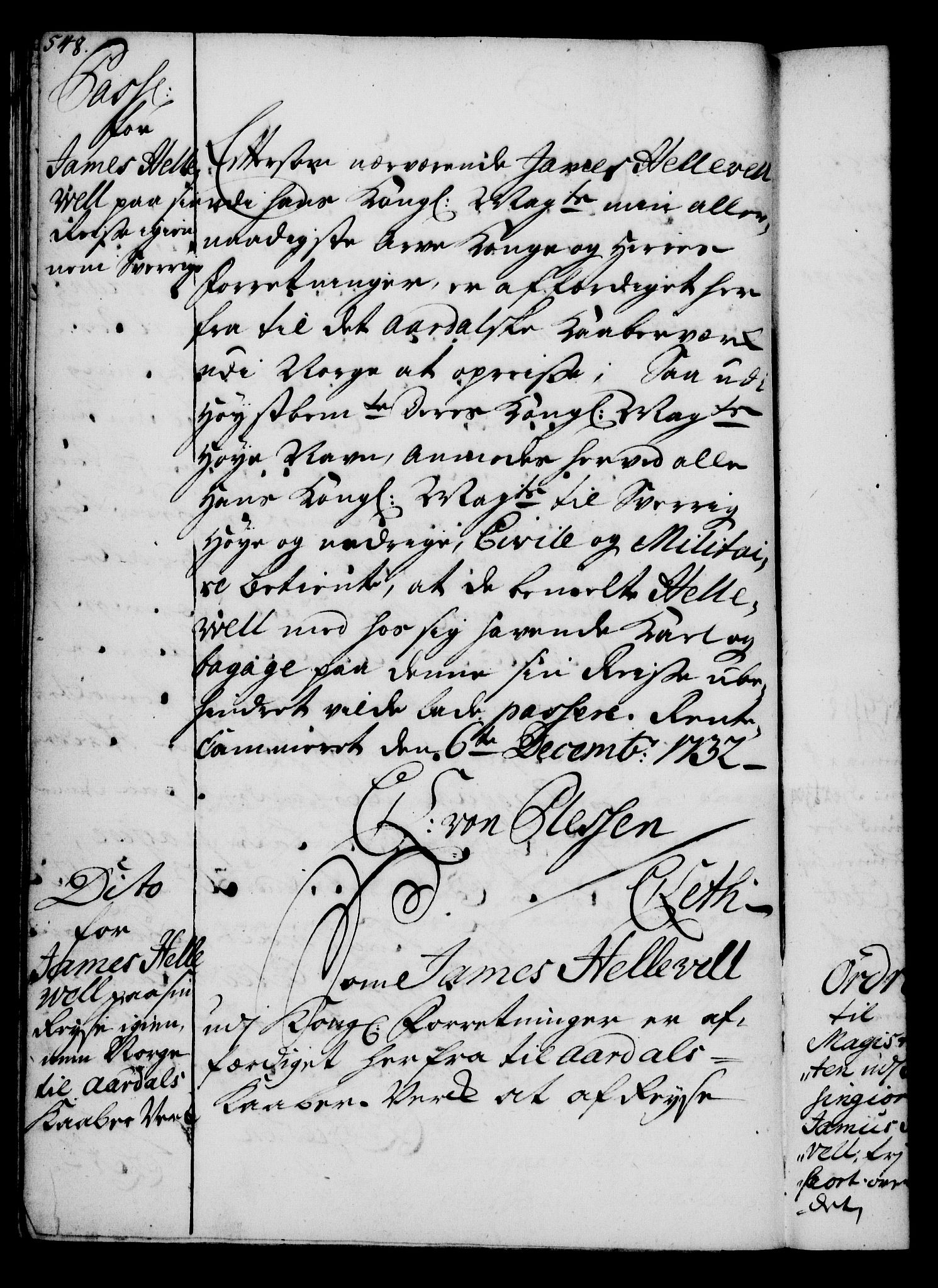 Rentekammeret, Kammerkanselliet, RA/EA-3111/G/Gg/Gga/L0003: Norsk ekspedisjonsprotokoll med register (merket RK 53.3), 1727-1734, p. 548