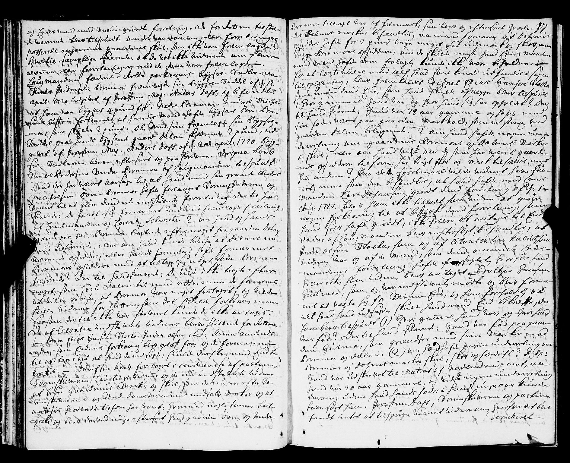 Nordland og Finnmarks lagstol, AV/SAT-A-5608/X/L0006: Justisprotokoll, 1730-1740, p. 36b-37a