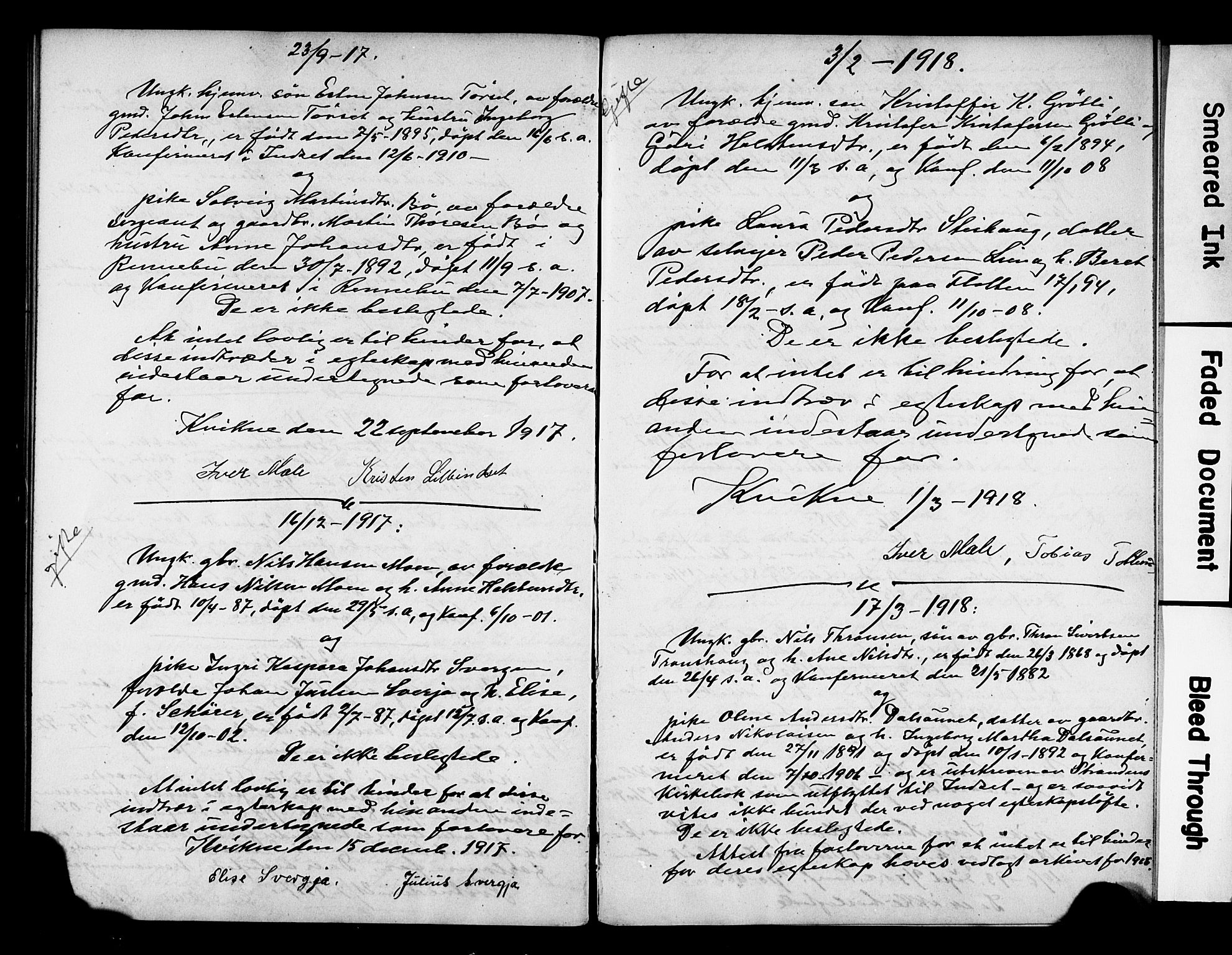 Kvikne prestekontor, AV/SAH-PREST-064/I/Ie/0001: Banns register no. 8, 1885-1919