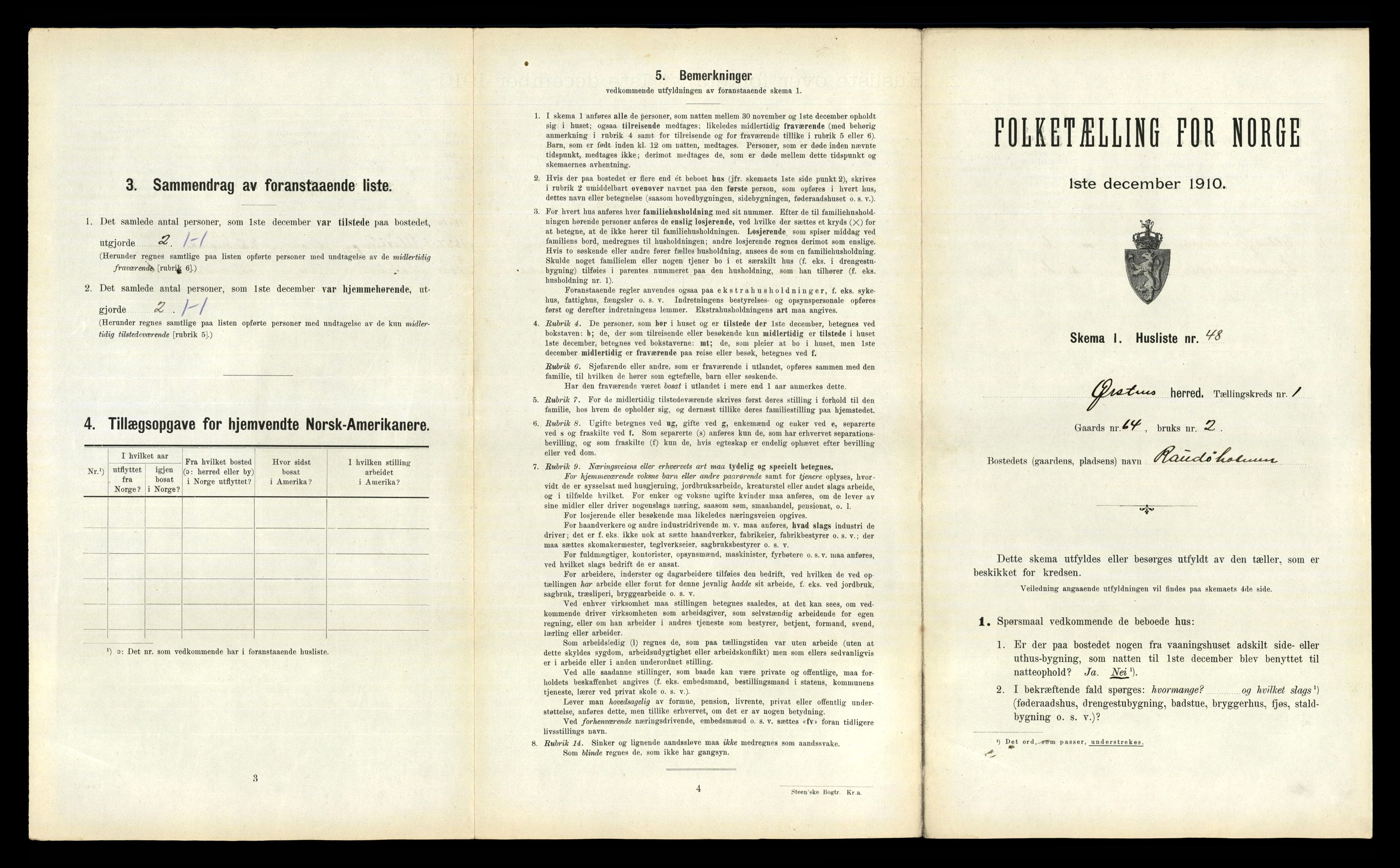 RA, 1910 census for Ørsta, 1910, p. 126