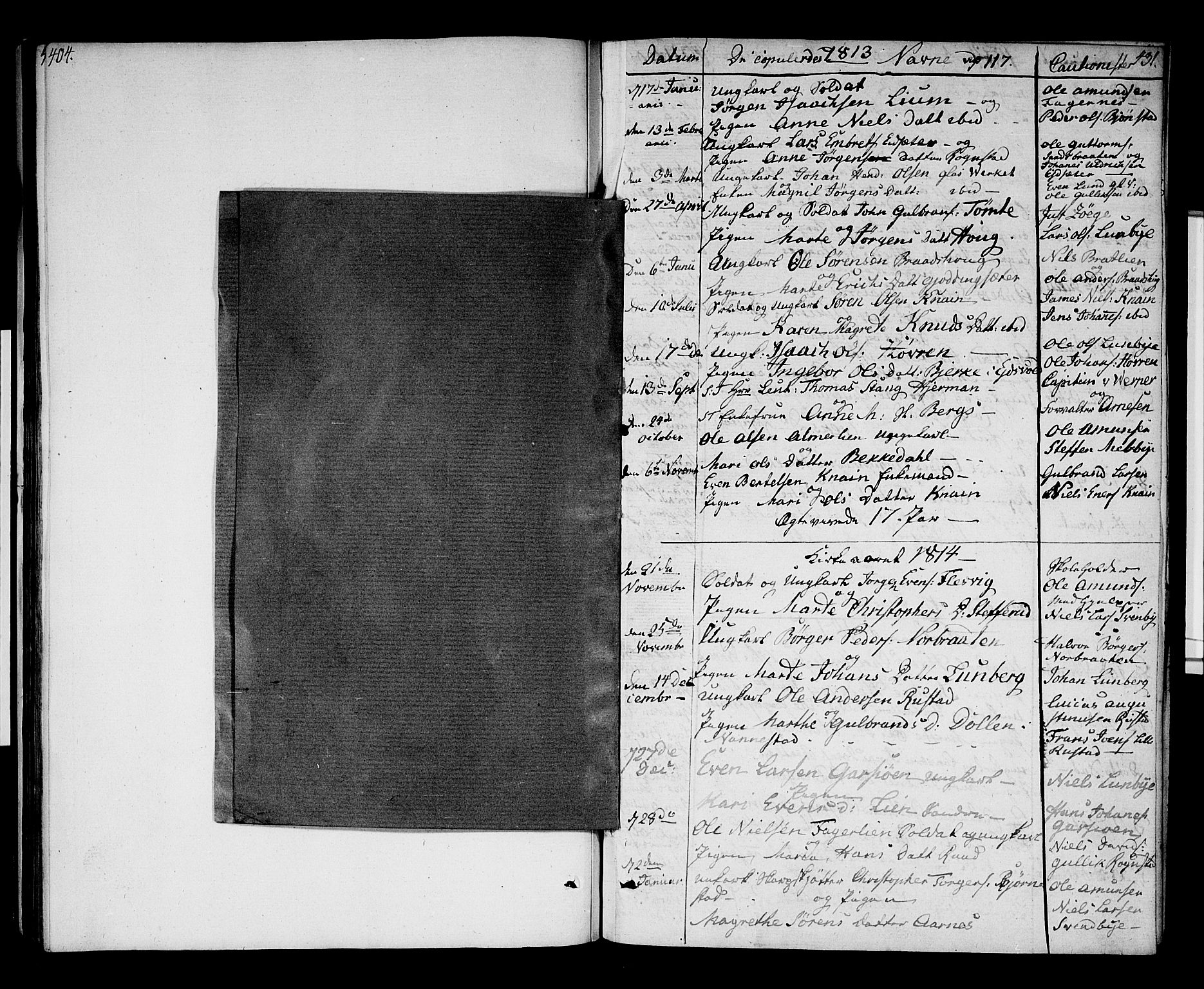 Hurdal prestekontor Kirkebøker, SAO/A-10889/F/Fa/L0002: Parish register (official) no. I 2, 1812-1814, p. 430-431