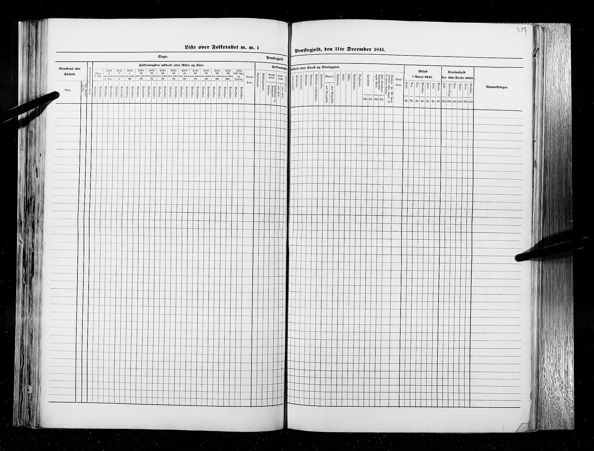 RA, Census 1845, vol. 9B: Nordland amt, 1845, p. 307