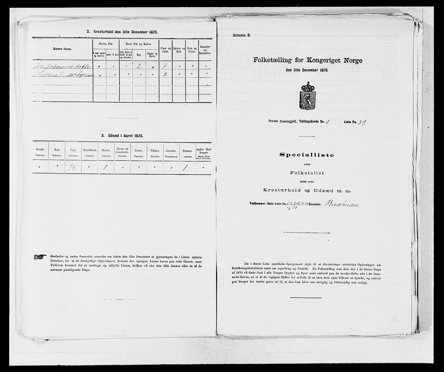 SAB, 1875 census for 1216P Sveio, 1875, p. 1177