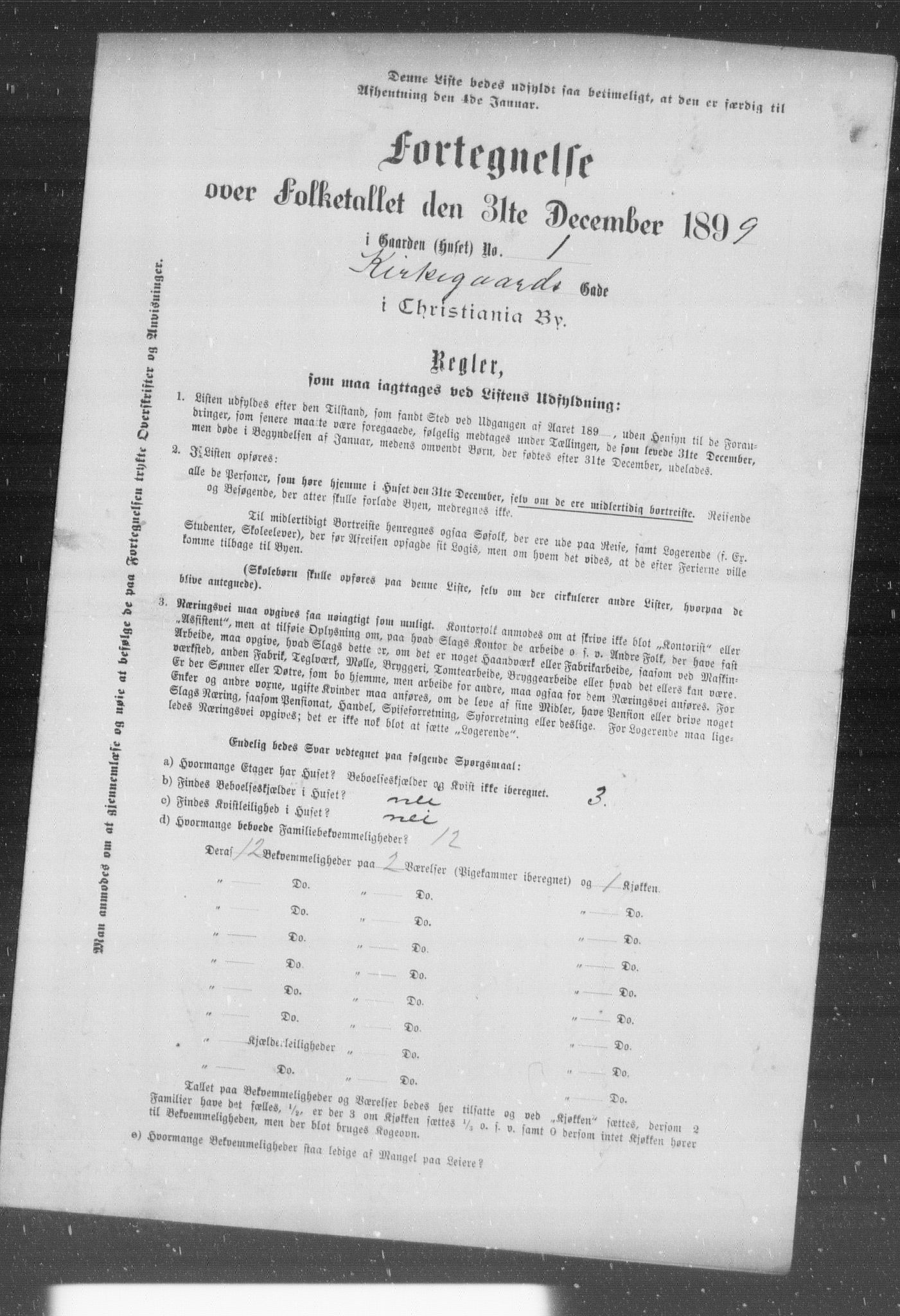 OBA, Municipal Census 1899 for Kristiania, 1899, p. 6548