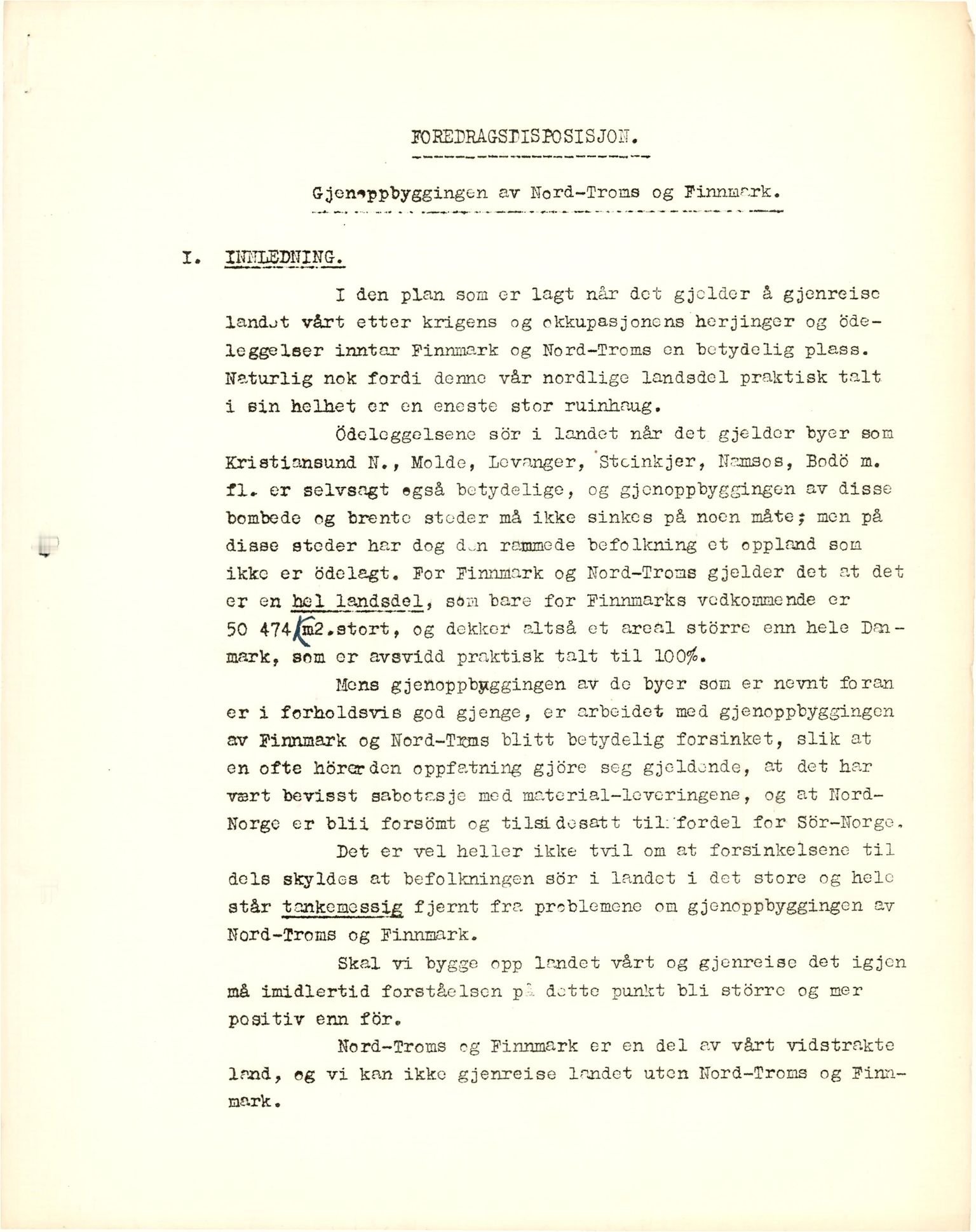 Finnmarkskontorets presse- og opplysningsarkiv , FMFB/A-1198/E/L0003/0012/0007: I Nord-Troms og Finnmark - generelt  / Generelt, 1947-1948