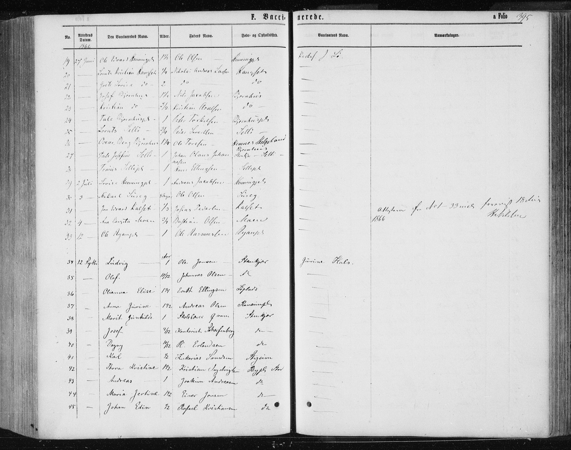 Ministerialprotokoller, klokkerbøker og fødselsregistre - Nord-Trøndelag, SAT/A-1458/735/L0345: Parish register (official) no. 735A08 /1, 1863-1872, p. 395