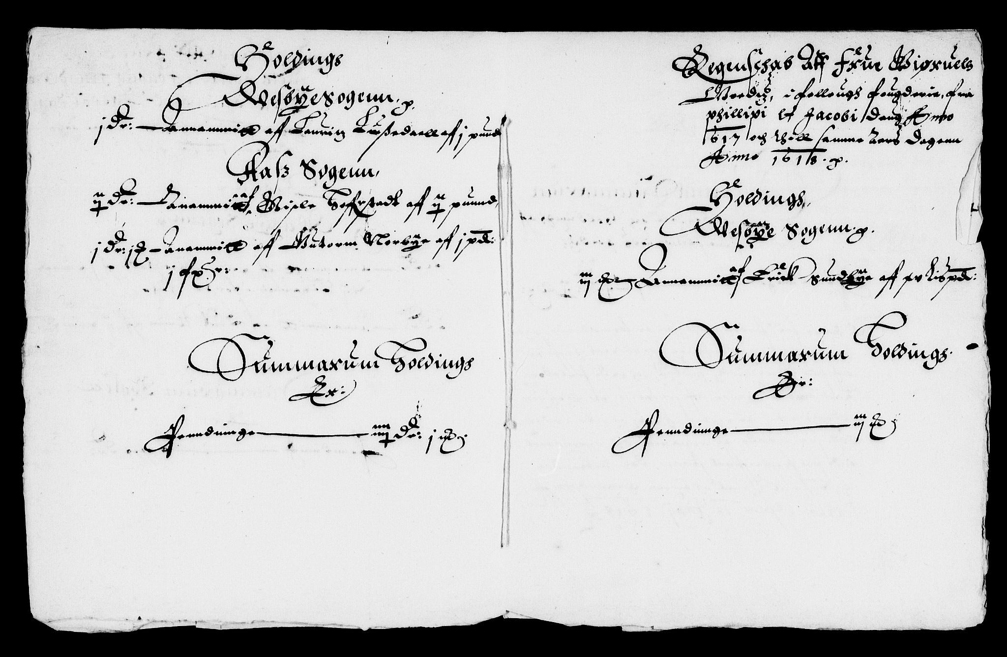 Rentekammeret inntil 1814, Reviderte regnskaper, Lensregnskaper, AV/RA-EA-5023/R/Rb/Rba/L0042: Akershus len, 1617-1618