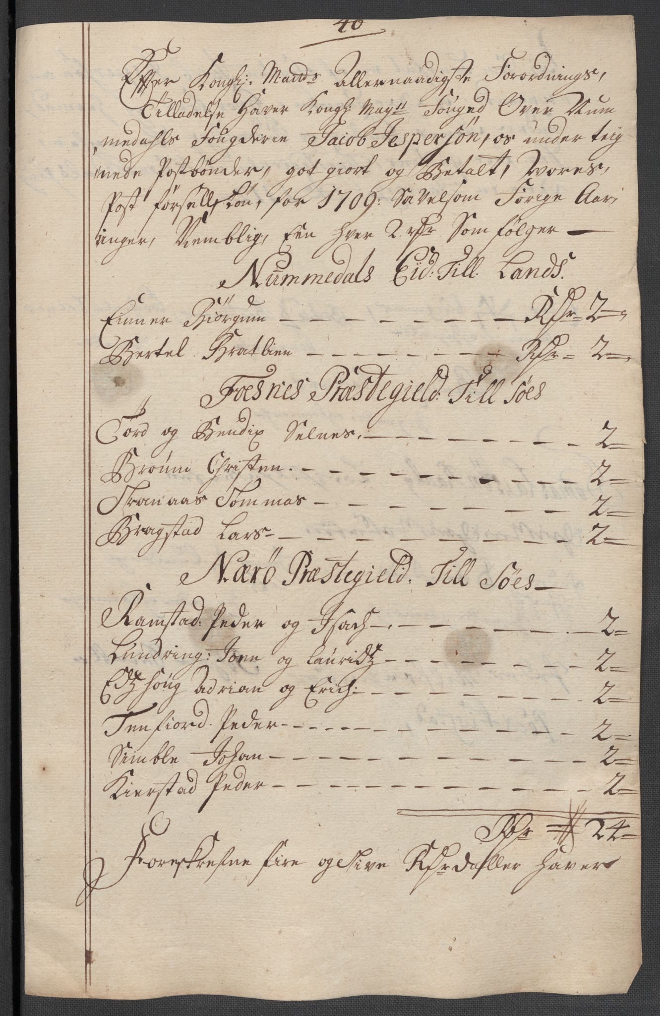 Rentekammeret inntil 1814, Reviderte regnskaper, Fogderegnskap, AV/RA-EA-4092/R64/L4432: Fogderegnskap Namdal, 1711, p. 211