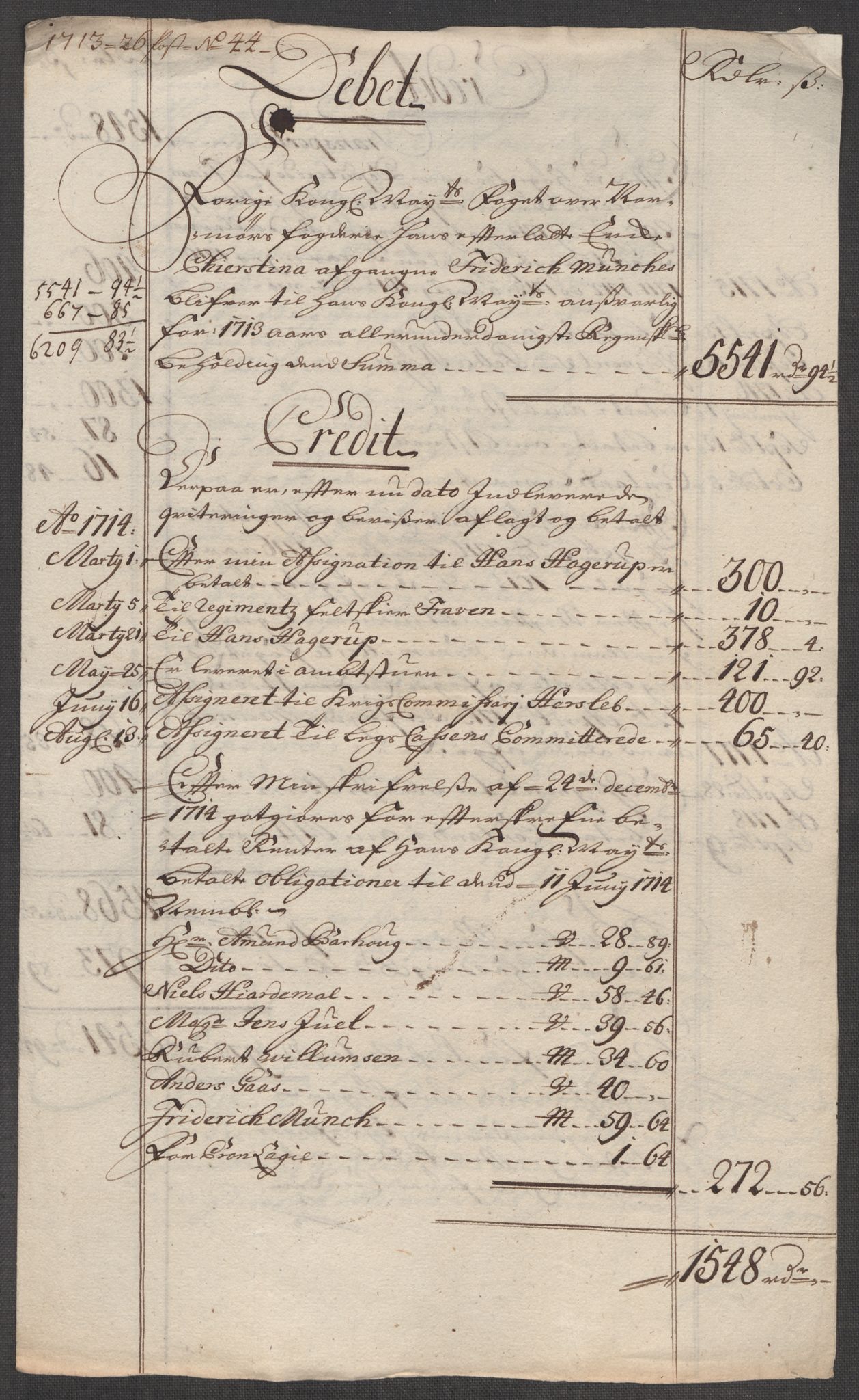 Rentekammeret inntil 1814, Reviderte regnskaper, Fogderegnskap, AV/RA-EA-4092/R56/L3747: Fogderegnskap Nordmøre, 1713, p. 458