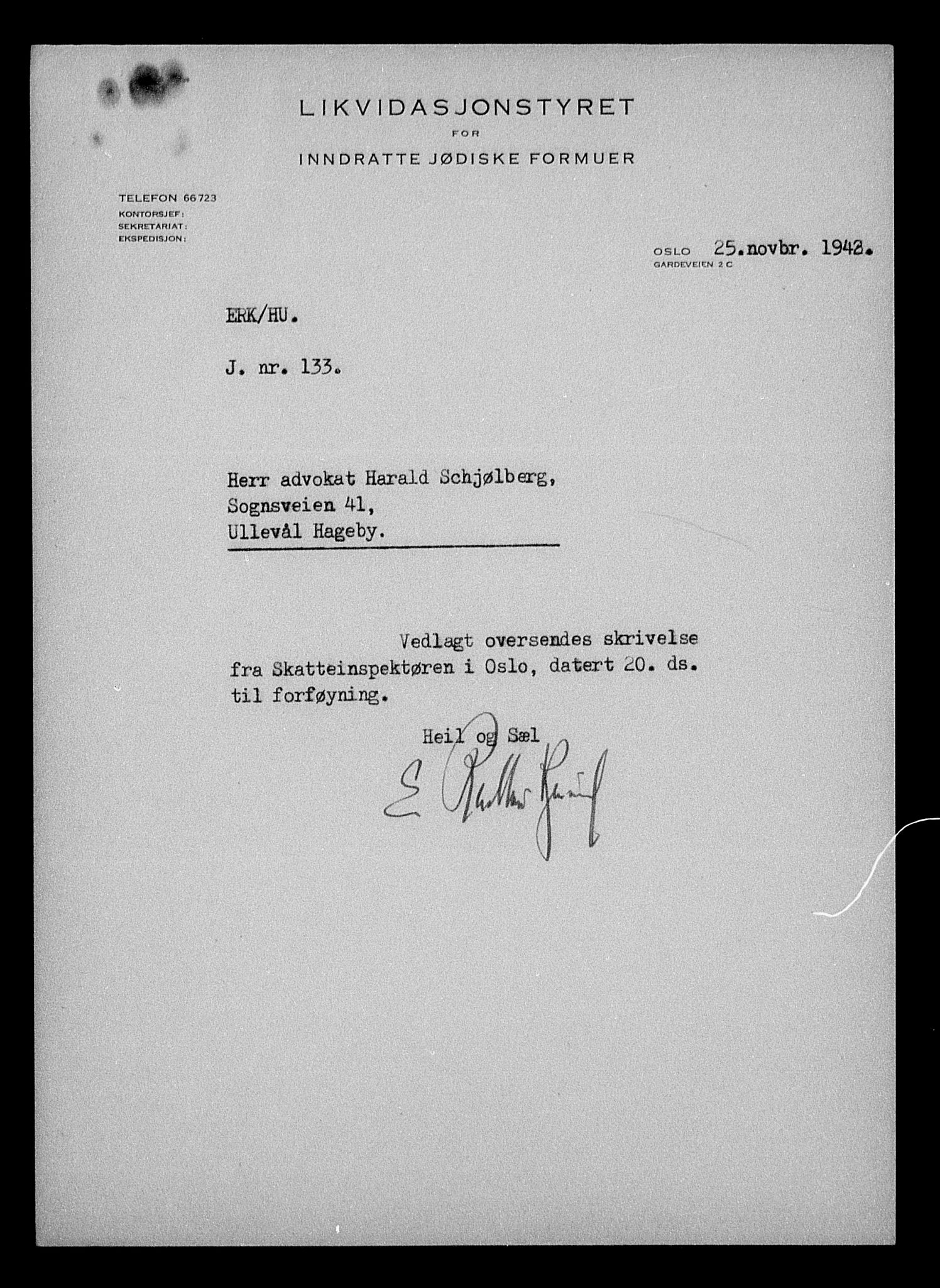 Justisdepartementet, Tilbakeføringskontoret for inndratte formuer, AV/RA-S-1564/H/Hc/Hcc/L0967: --, 1945-1947, p. 398