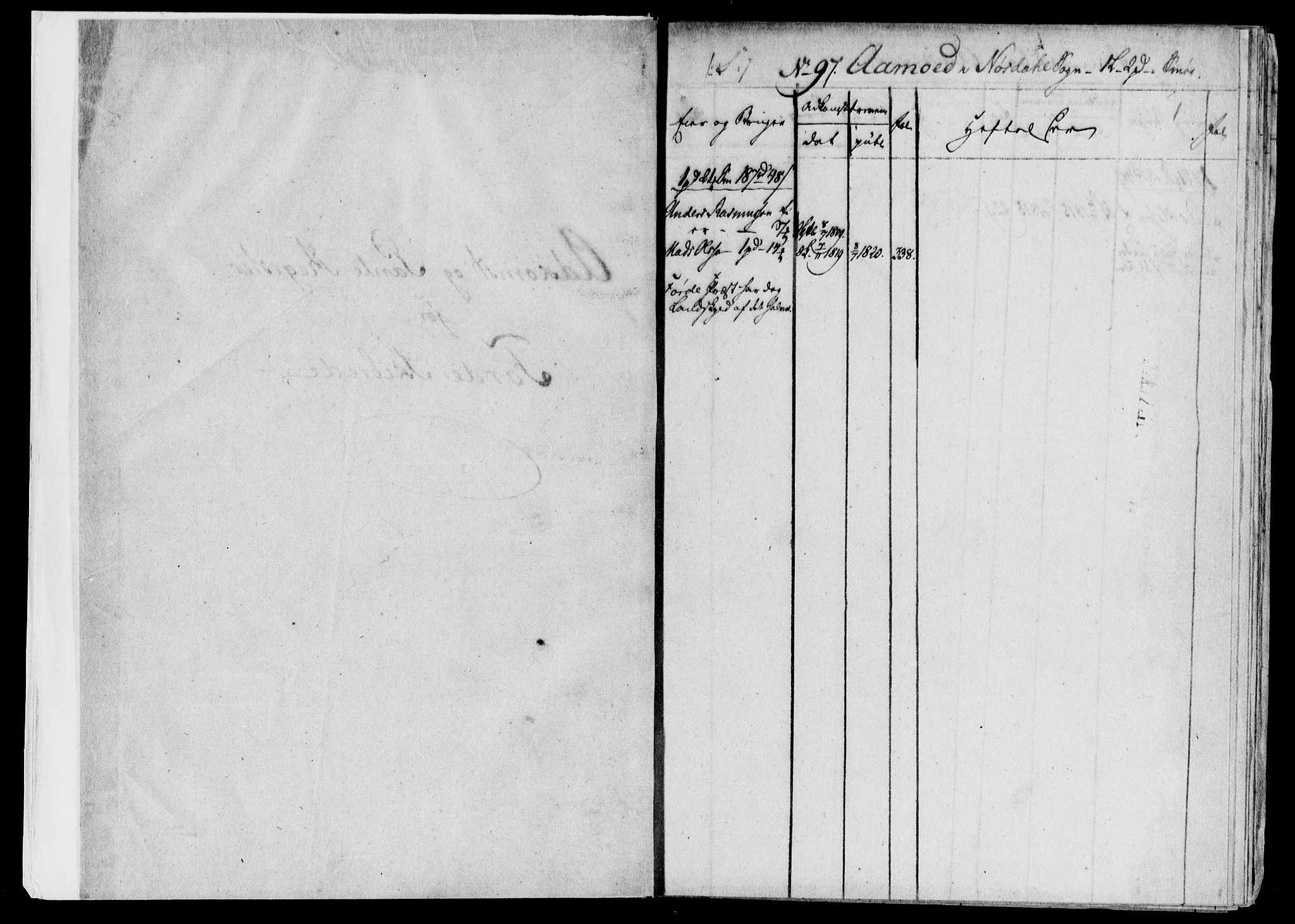 Sunnfjord tingrett, SAB/A-3201/1/G/Ga/Gae/L0001: Mortgage register no. II.A.e.1, 1800-1825, p. 1