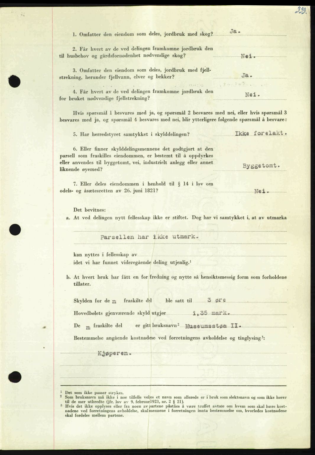 Nordmøre sorenskriveri, AV/SAT-A-4132/1/2/2Ca: Mortgage book no. A110, 1948-1949, Diary no: : 16/1949