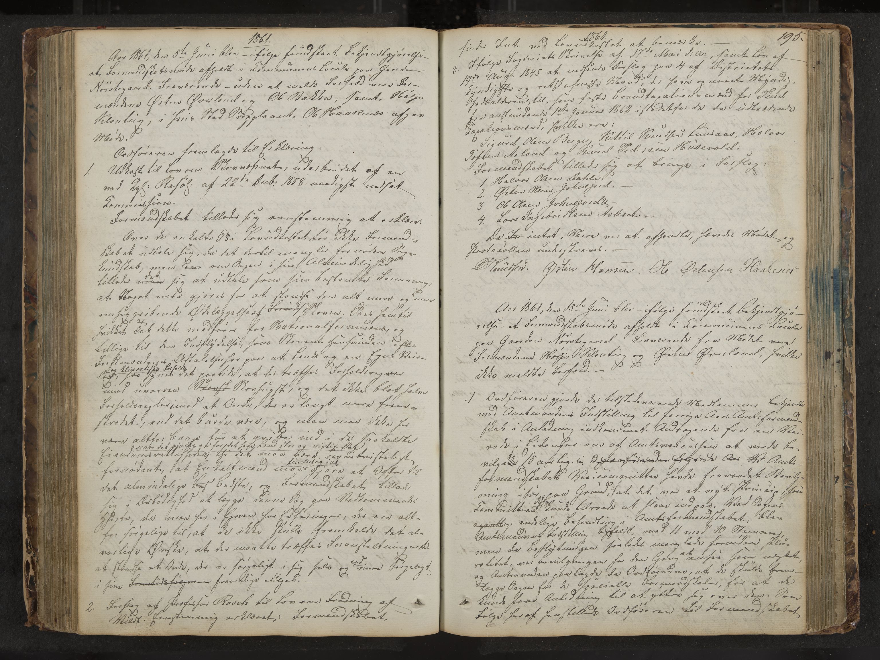 Tinn formannskap og sentraladministrasjon, IKAK/0826021-1/A/Aa/L0001: Møtebok, 1838-1882, p. 195