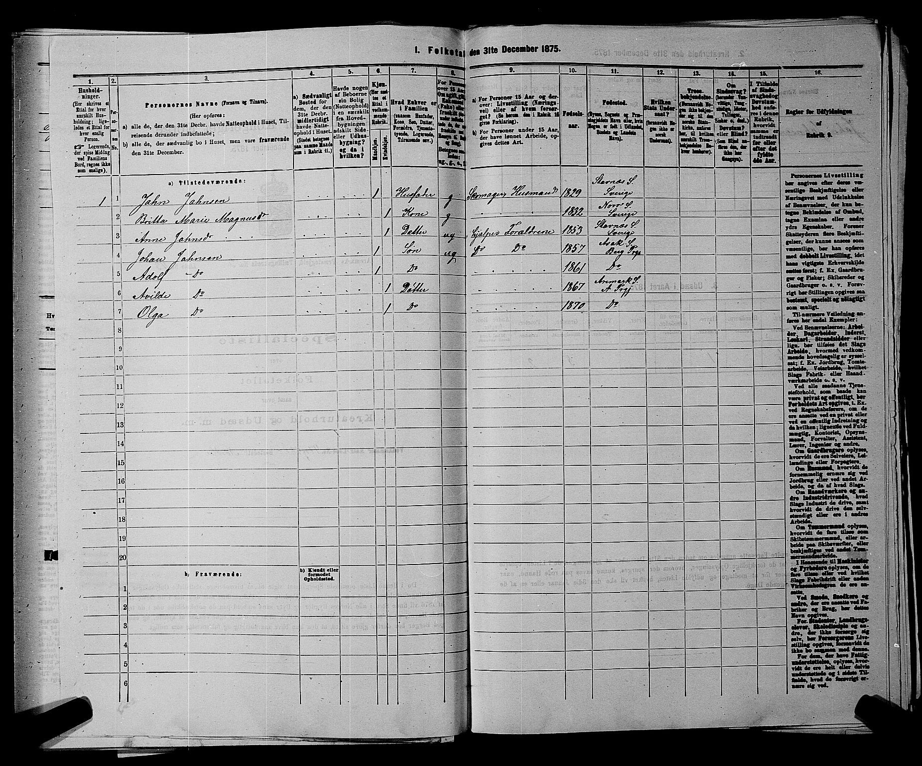 RA, 1875 census for 0118P Aremark, 1875, p. 468