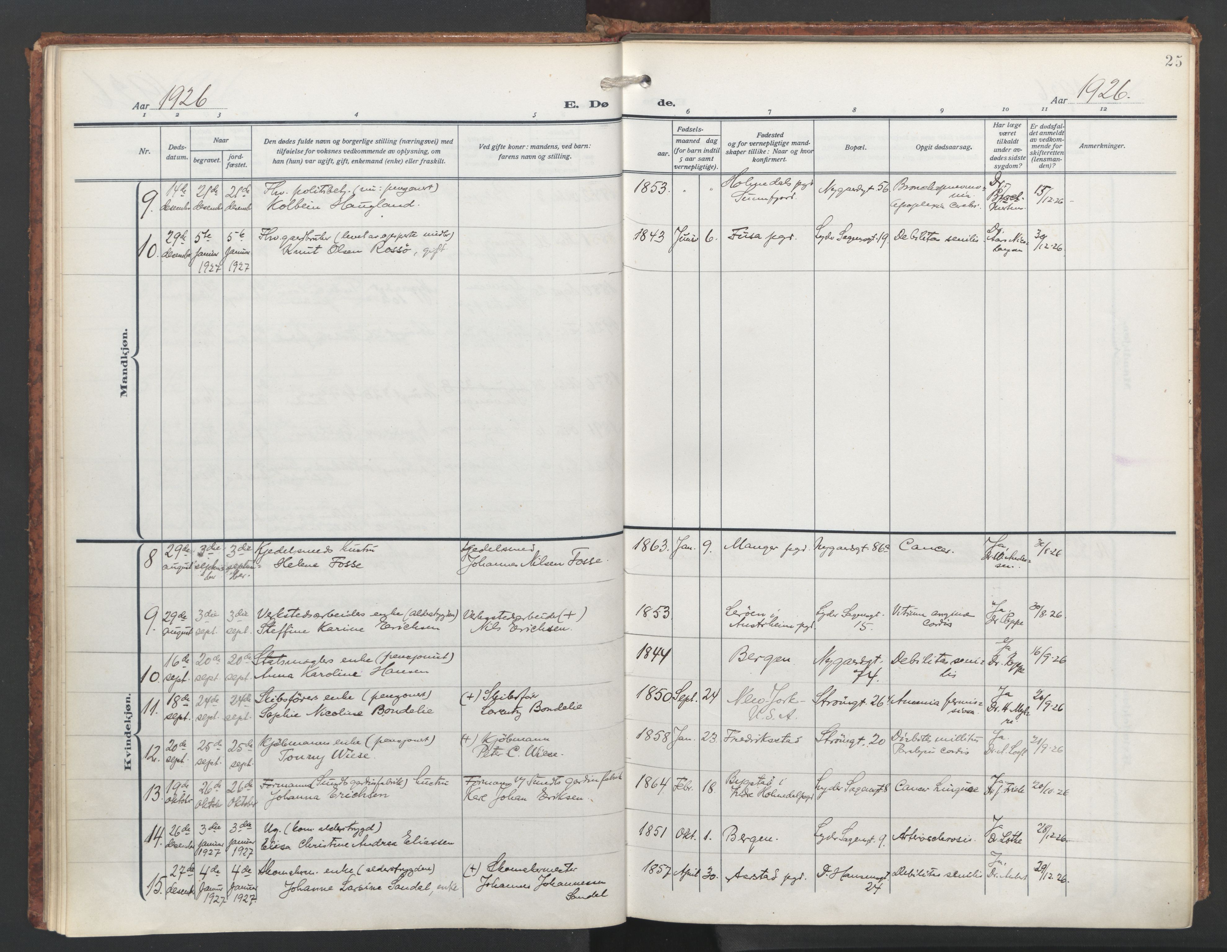 St. Jacob sokneprestembete, AV/SAB-A-78001/H/Haa/L0009: Parish register (official) no. D 1, 1917-1972, p. 25