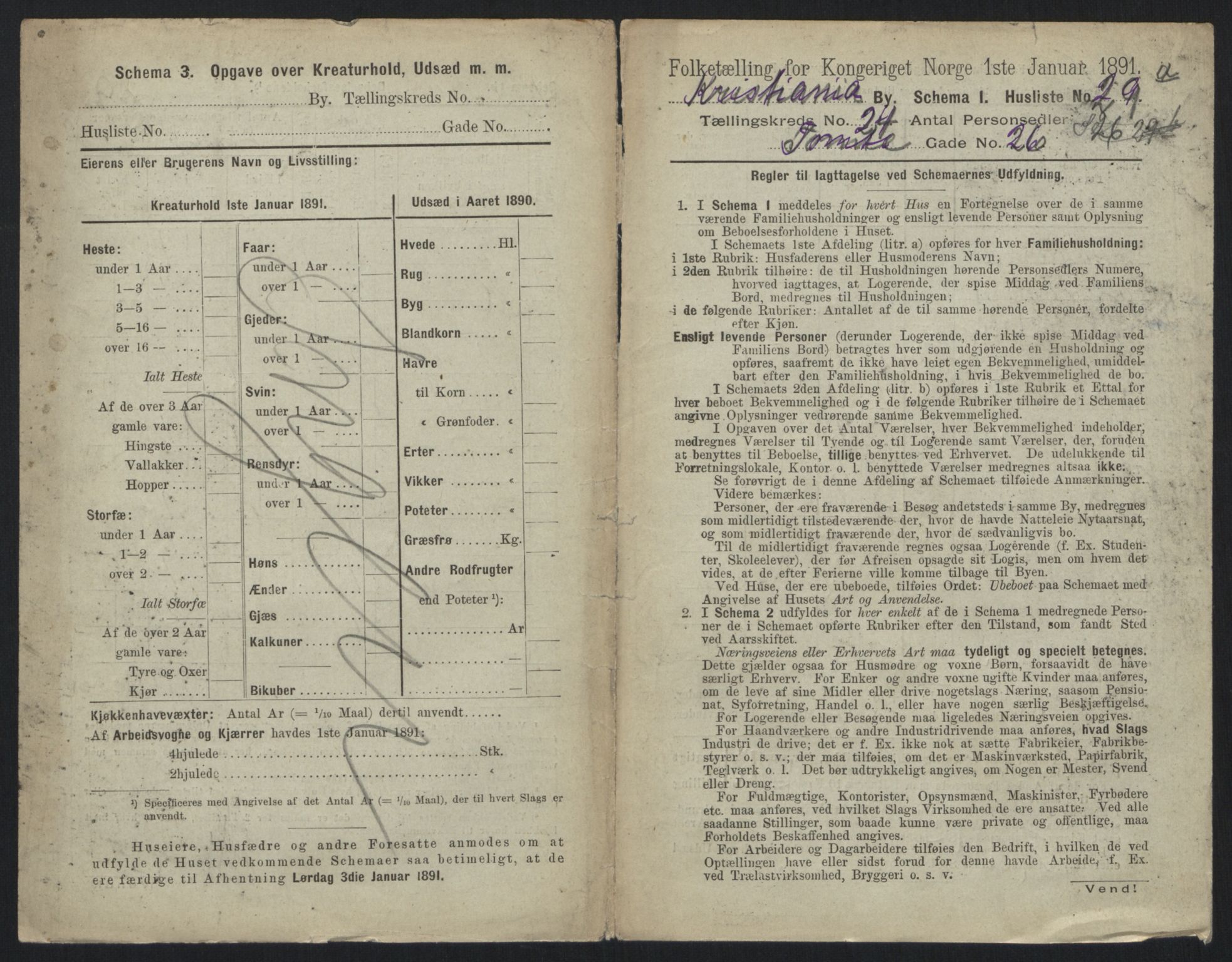 RA, 1891 census for 0301 Kristiania, 1891, p. 11590