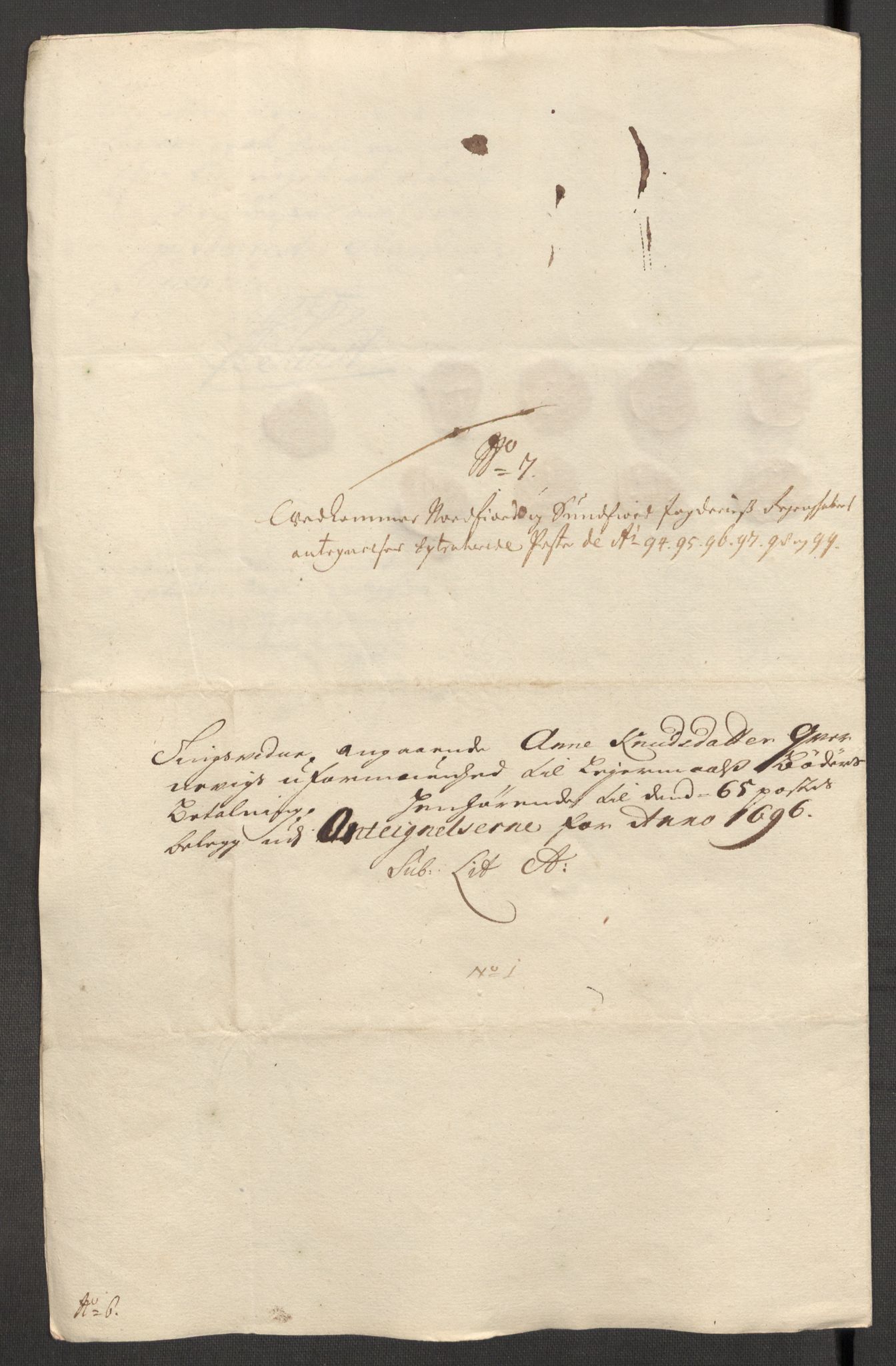 Rentekammeret inntil 1814, Reviderte regnskaper, Fogderegnskap, AV/RA-EA-4092/R53/L3424: Fogderegnskap Sunn- og Nordfjord, 1699, p. 571