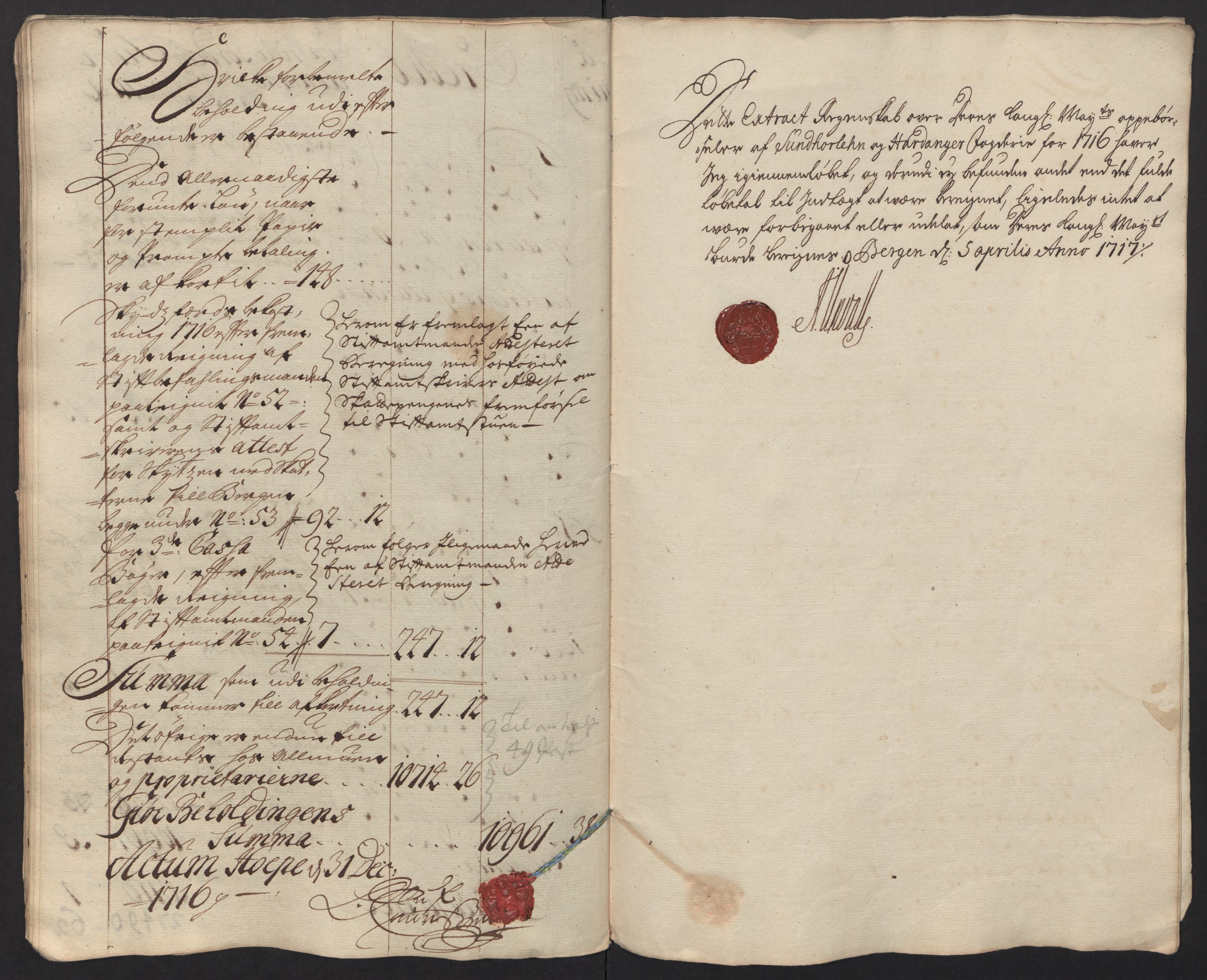 Rentekammeret inntil 1814, Reviderte regnskaper, Fogderegnskap, RA/EA-4092/R48/L2992: Fogderegnskap Sunnhordland og Hardanger, 1716, p. 30