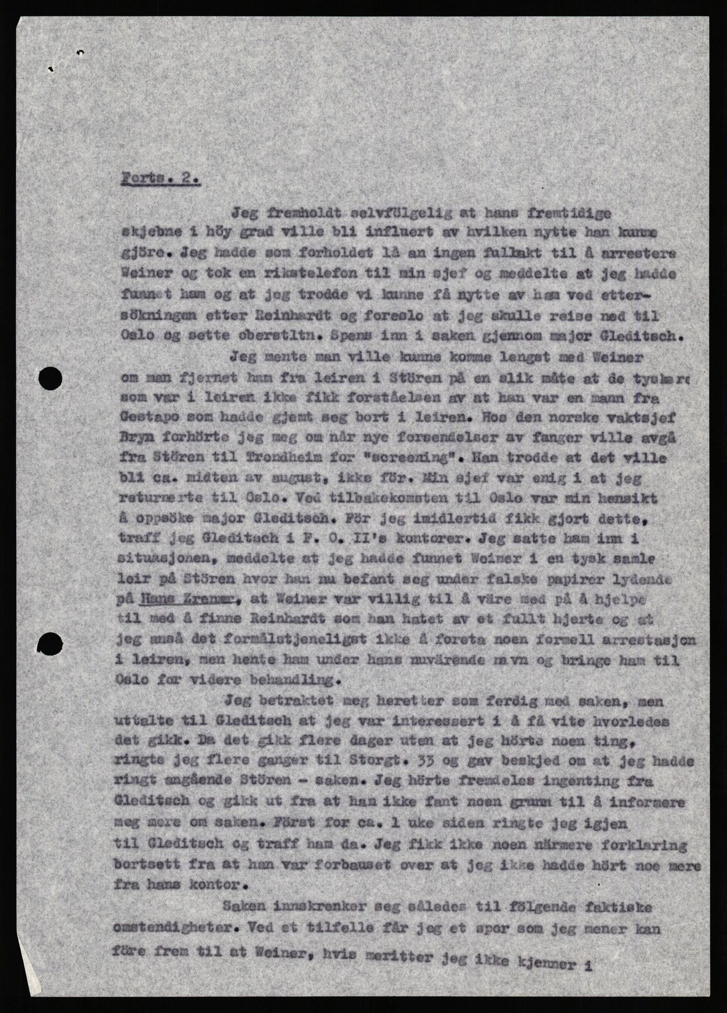 Forsvaret, Forsvarets overkommando II, AV/RA-RAFA-3915/D/Db/L0035: CI Questionaires. Tyske okkupasjonsstyrker i Norge. Tyskere., 1945-1946, p. 214