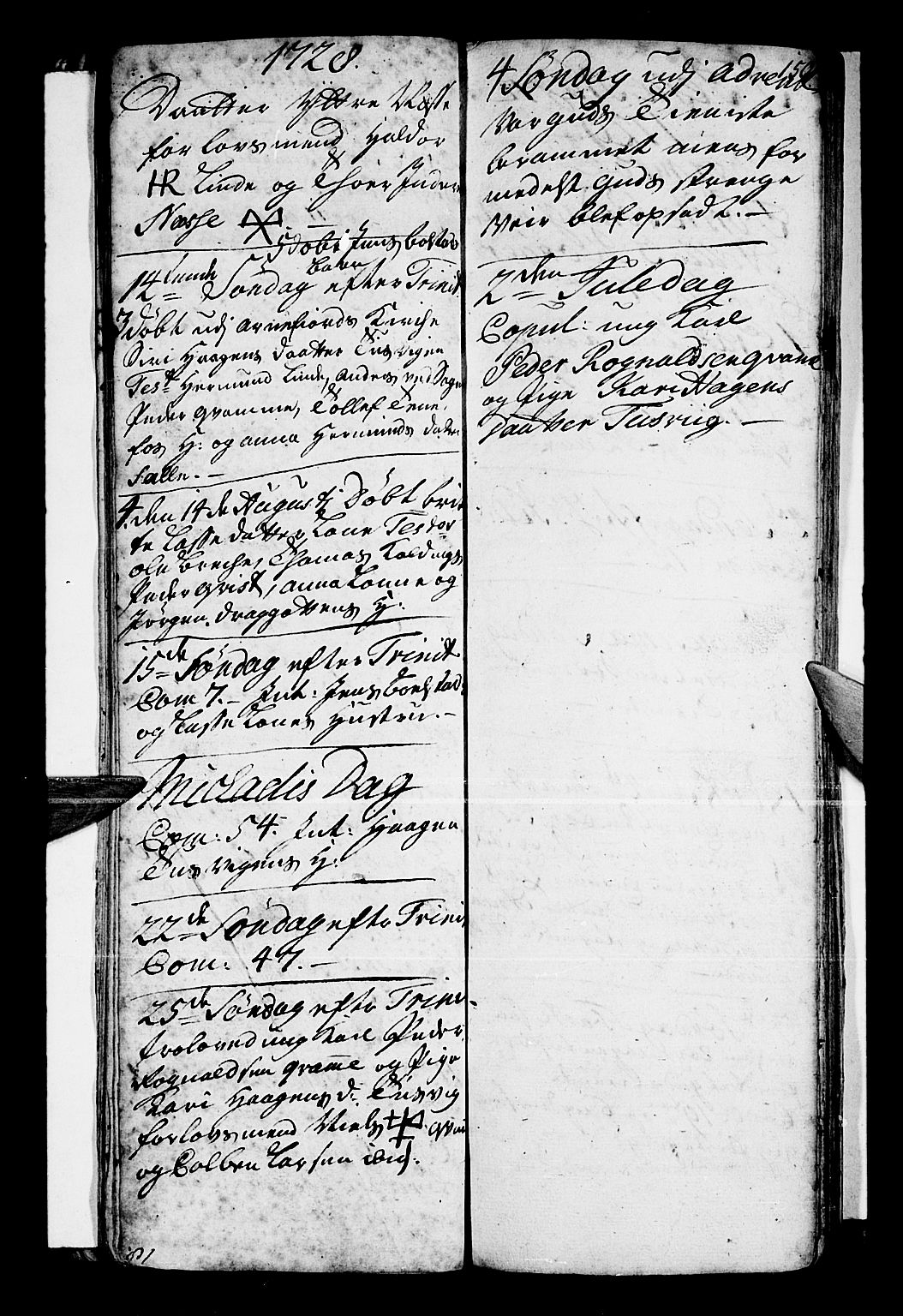 Vik sokneprestembete, SAB/A-81501: Parish register (official) no. A 1 /4, 1727-1740, p. 150