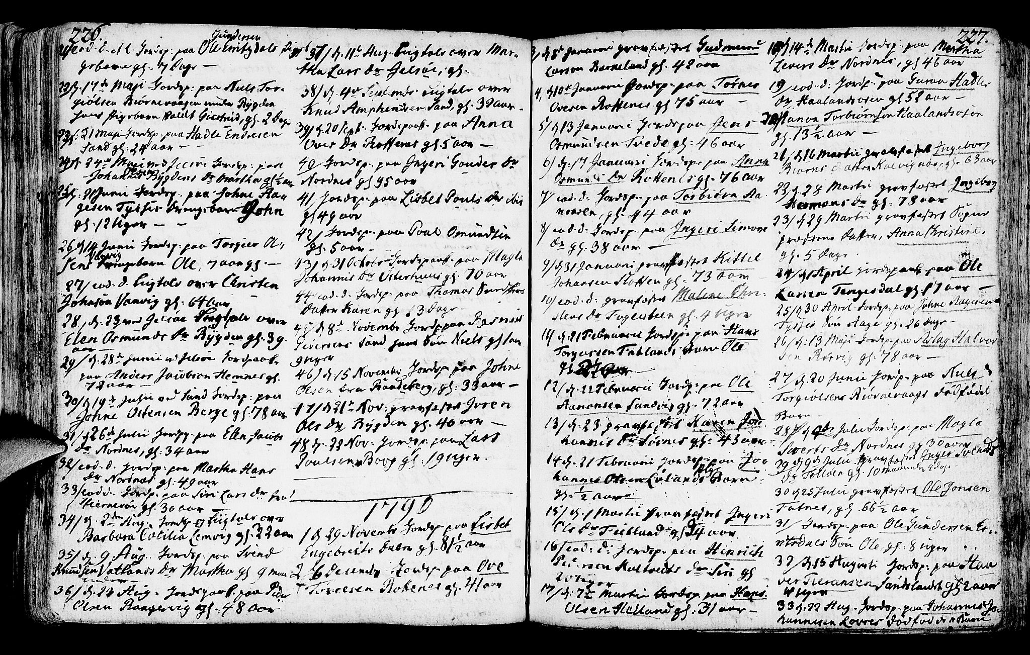 Jelsa sokneprestkontor, SAST/A-101842/01/IV: Parish register (official) no. A 3, 1768-1796, p. 226-227