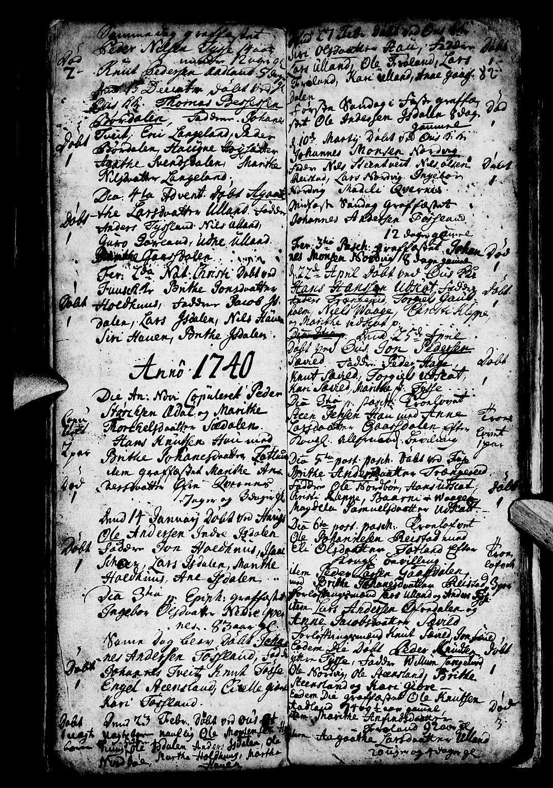 Os sokneprestembete, SAB/A-99929: Parish register (official) no. A 4, 1669-1760, p. 82