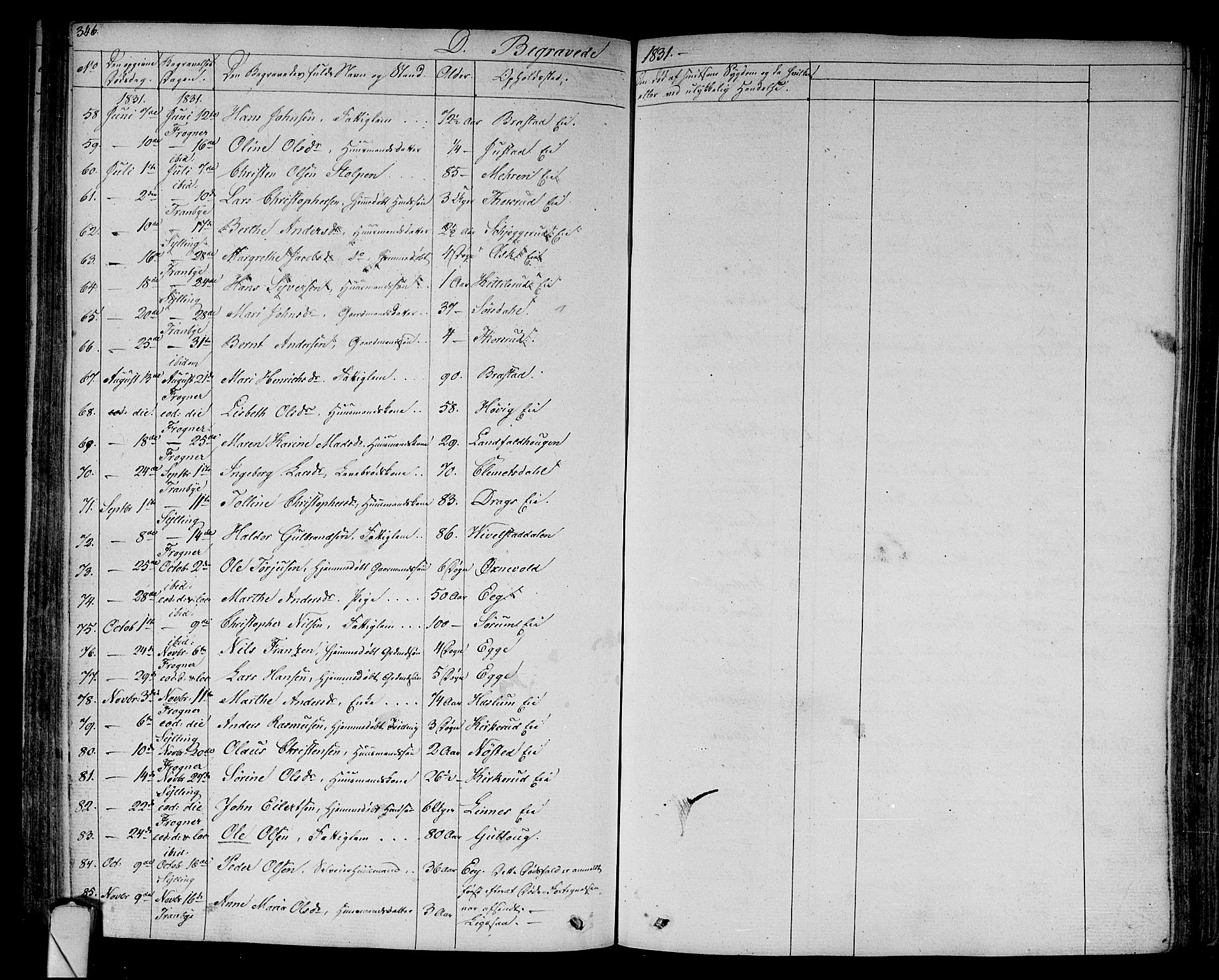 Lier kirkebøker, AV/SAKO-A-230/F/Fa/L0010: Parish register (official) no. I 10, 1827-1843, p. 346