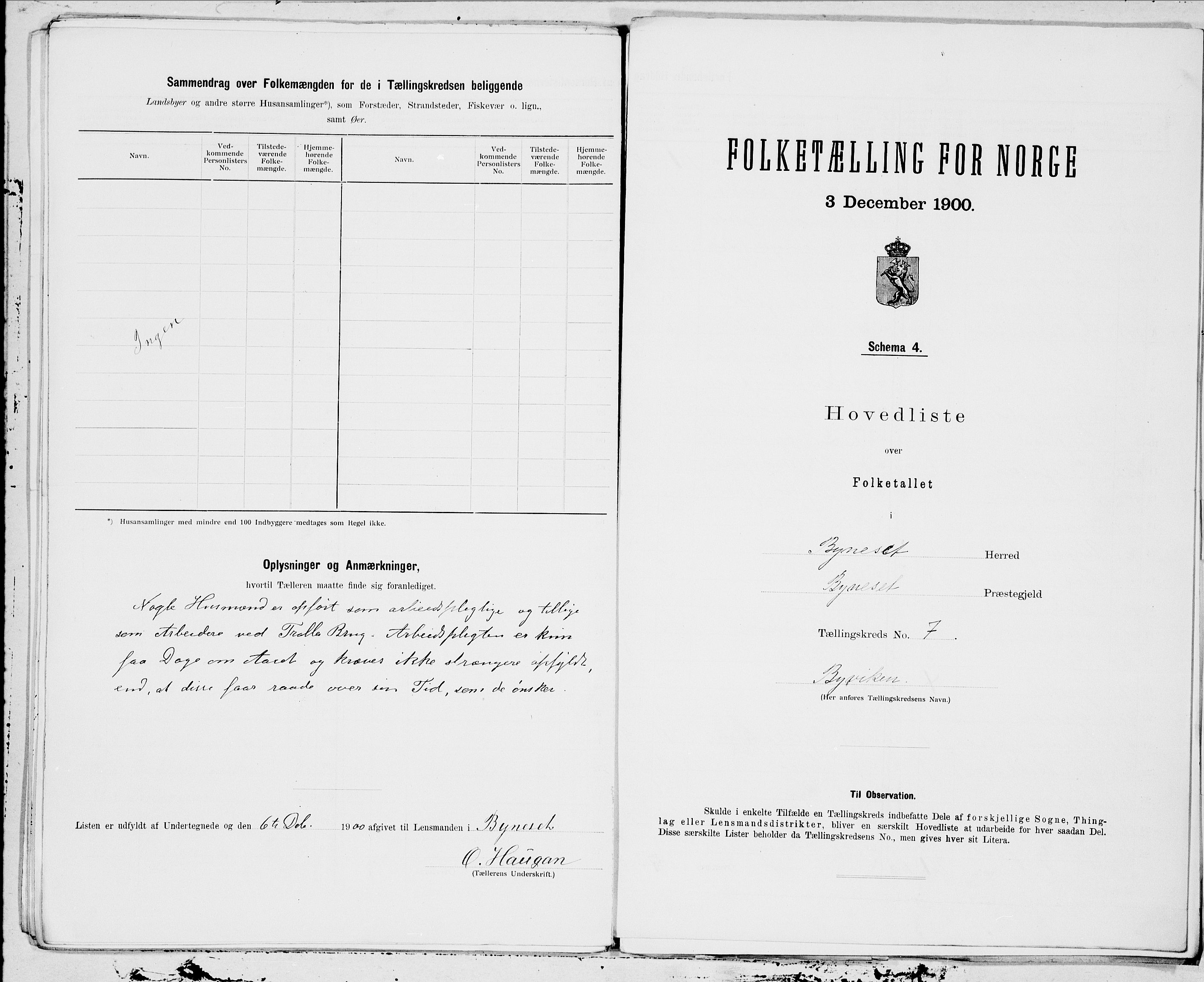 SAT, 1900 census for Byneset, 1900, p. 14