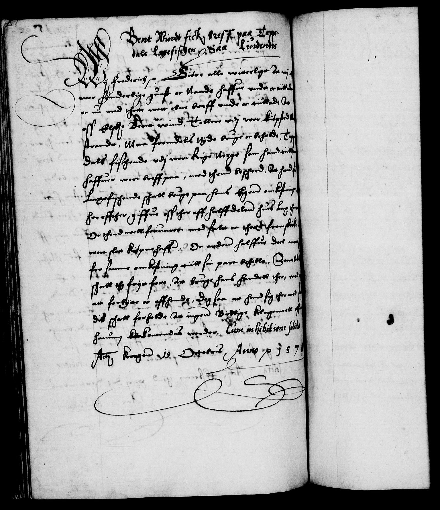 Danske Kanselli 1572-1799, RA/EA-3023/F/Fc/Fca/Fcaa/L0001: Norske registre (mikrofilm), 1572-1588, p. 152b