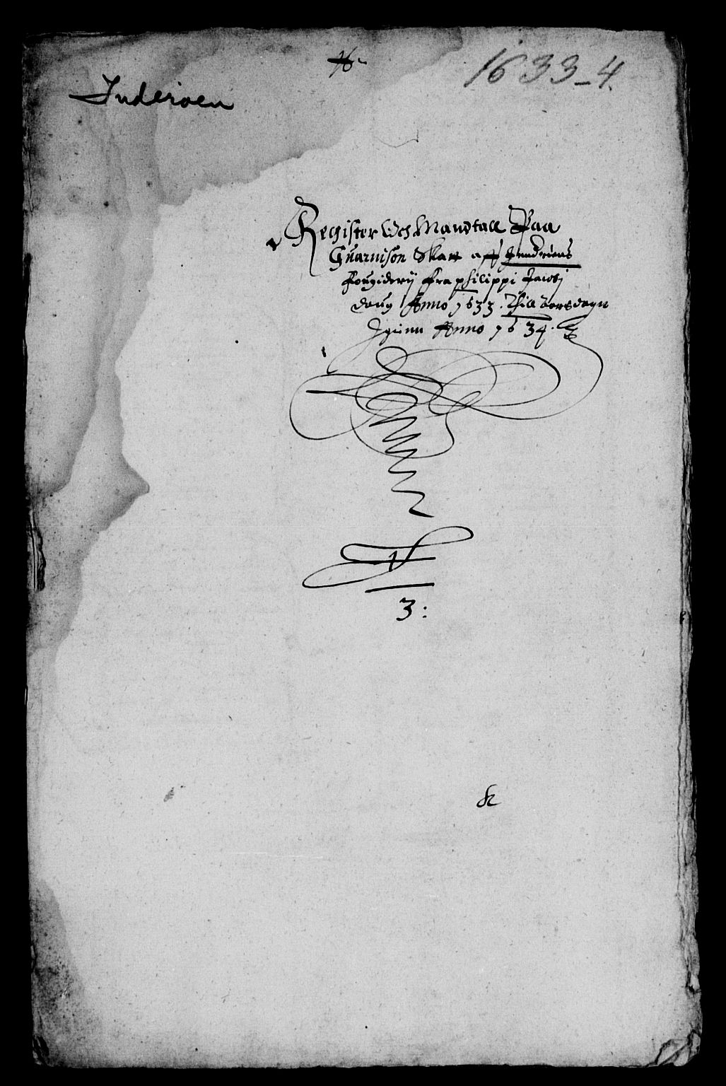 Rentekammeret inntil 1814, Reviderte regnskaper, Lensregnskaper, AV/RA-EA-5023/R/Rb/Rbw/L0053: Trondheim len, 1633-1634