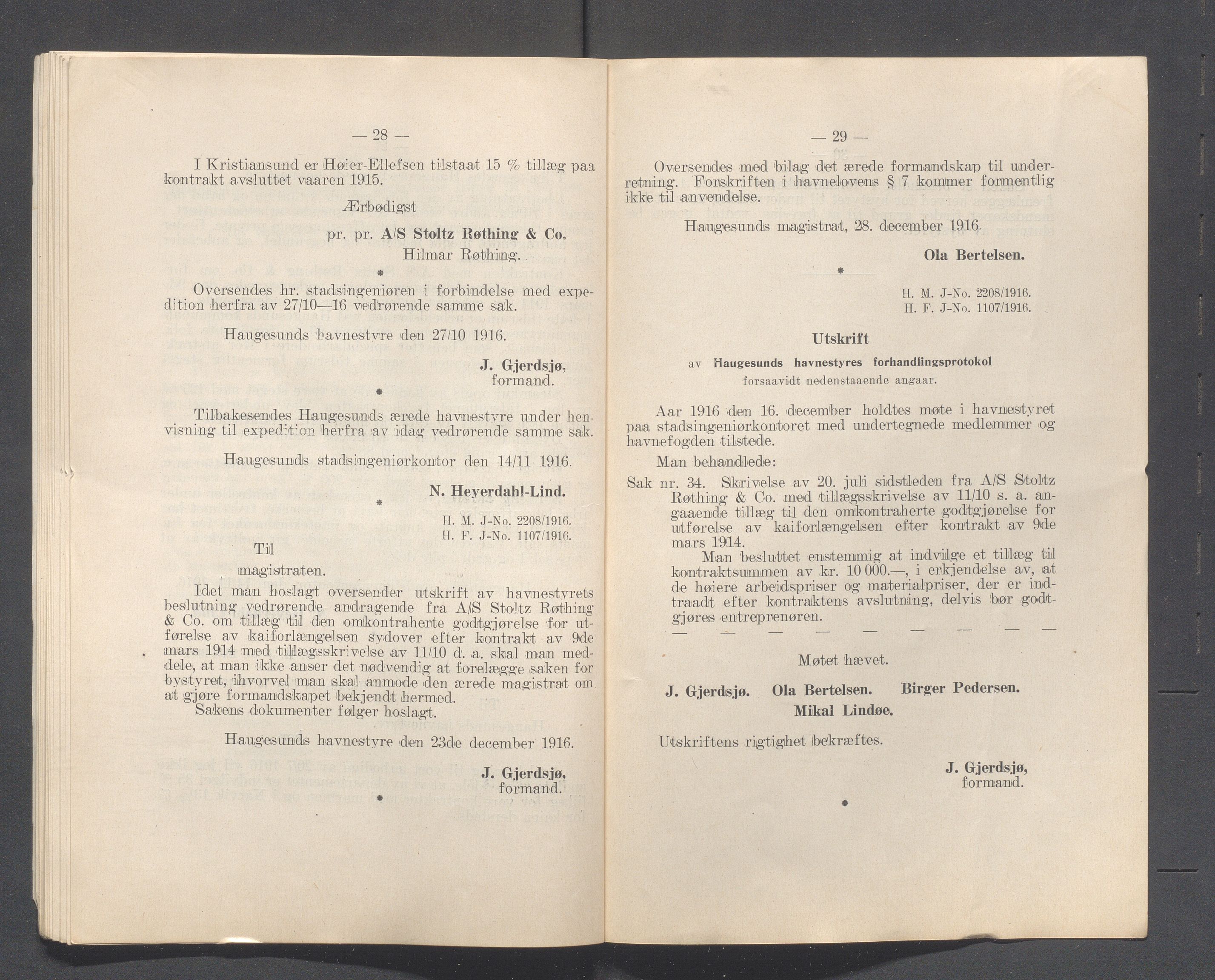 Haugesund kommune - Formannskapet og Bystyret, IKAR/A-740/A/Abb/L0002: Bystyreforhandlinger, 1908-1917, p. 1103